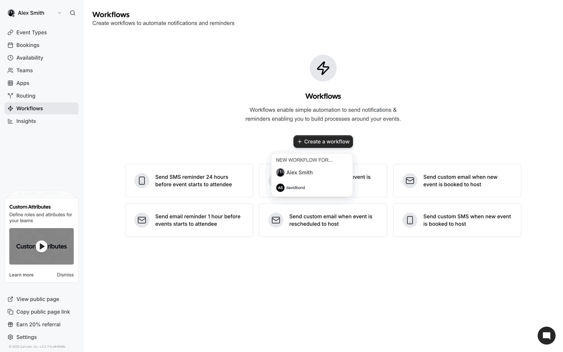 Cal.com Web AI interface screenshot 23
