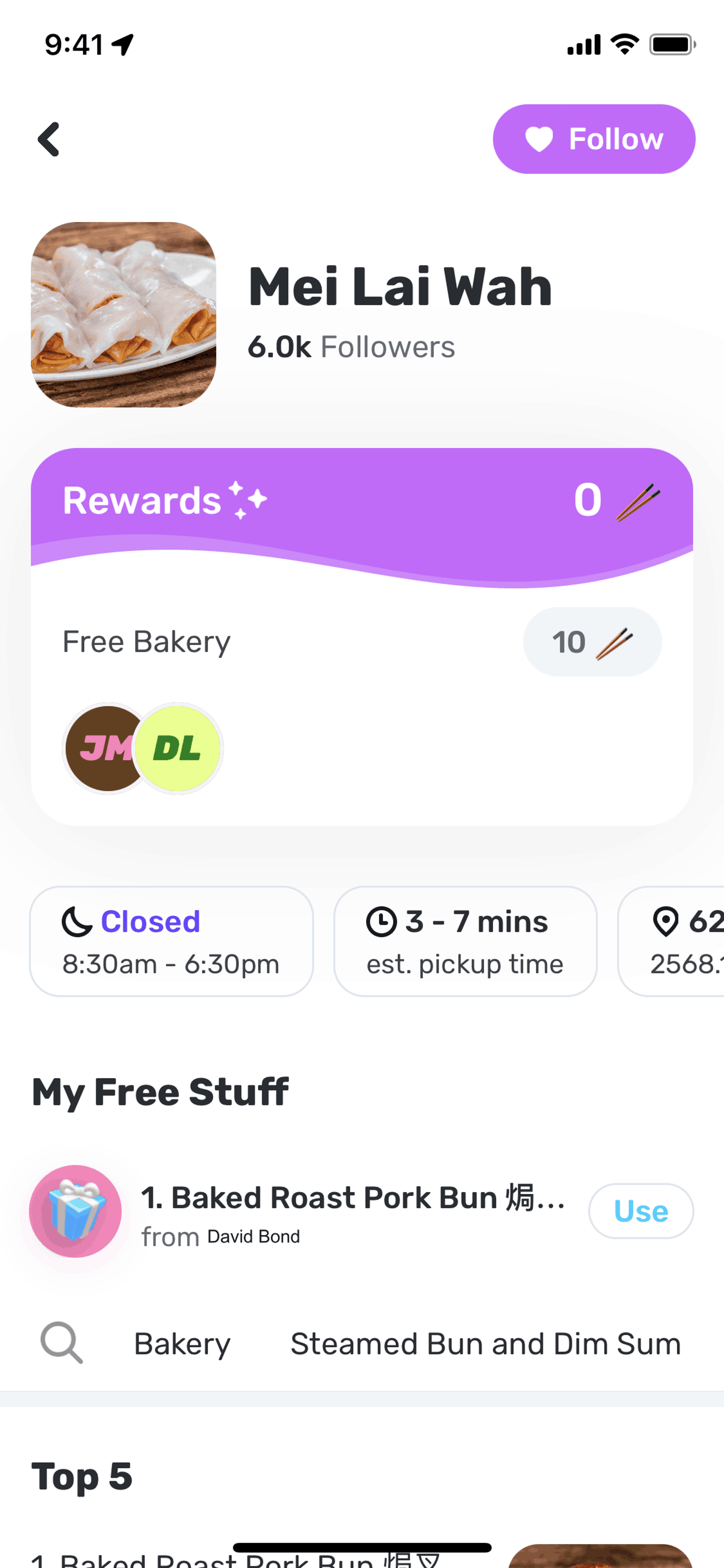 Snackpass iOS Food & Drink interface screenshot 15