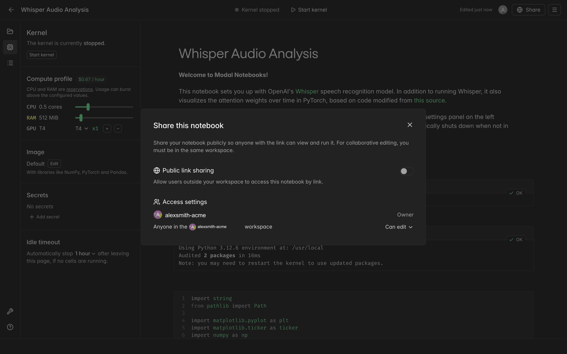 Modal Web Developer Tools interface screenshot 22