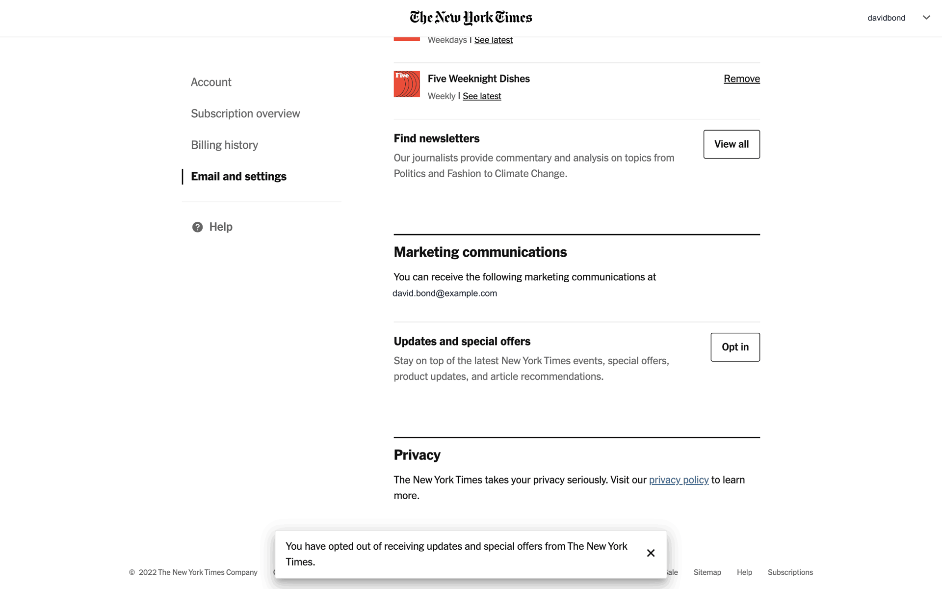 NYT Cooking Web Food & Drink interface screenshot 22