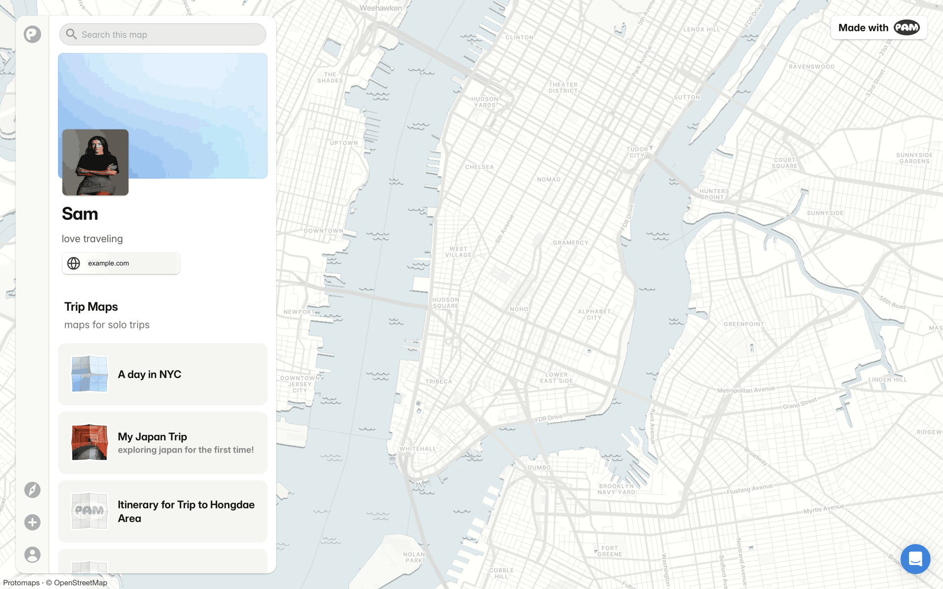 PamPam Web AI interface screenshot 10