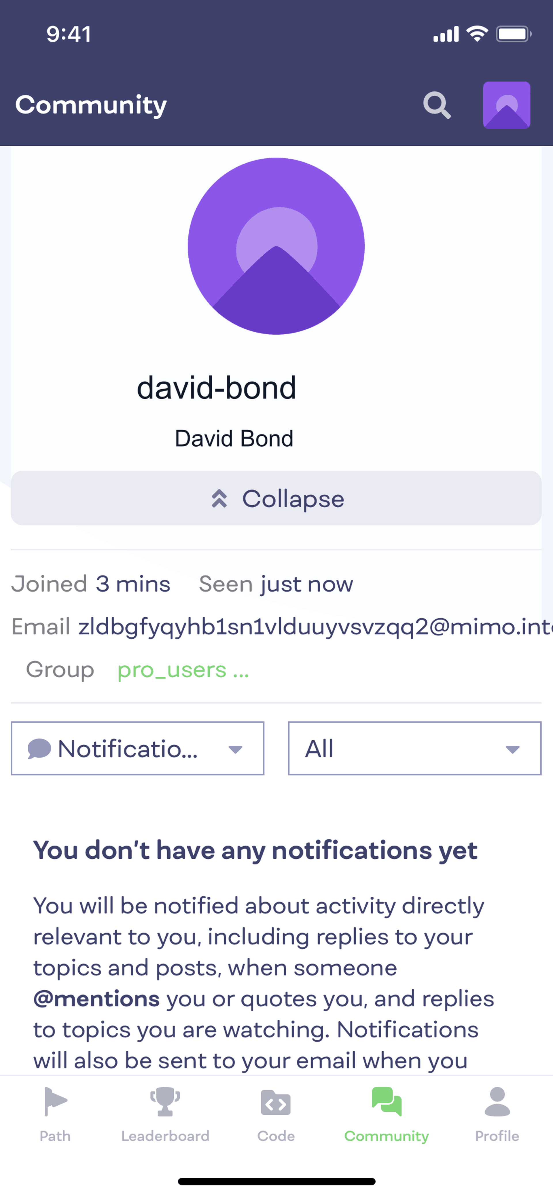 Mimo iOS Education interface screenshot 13
