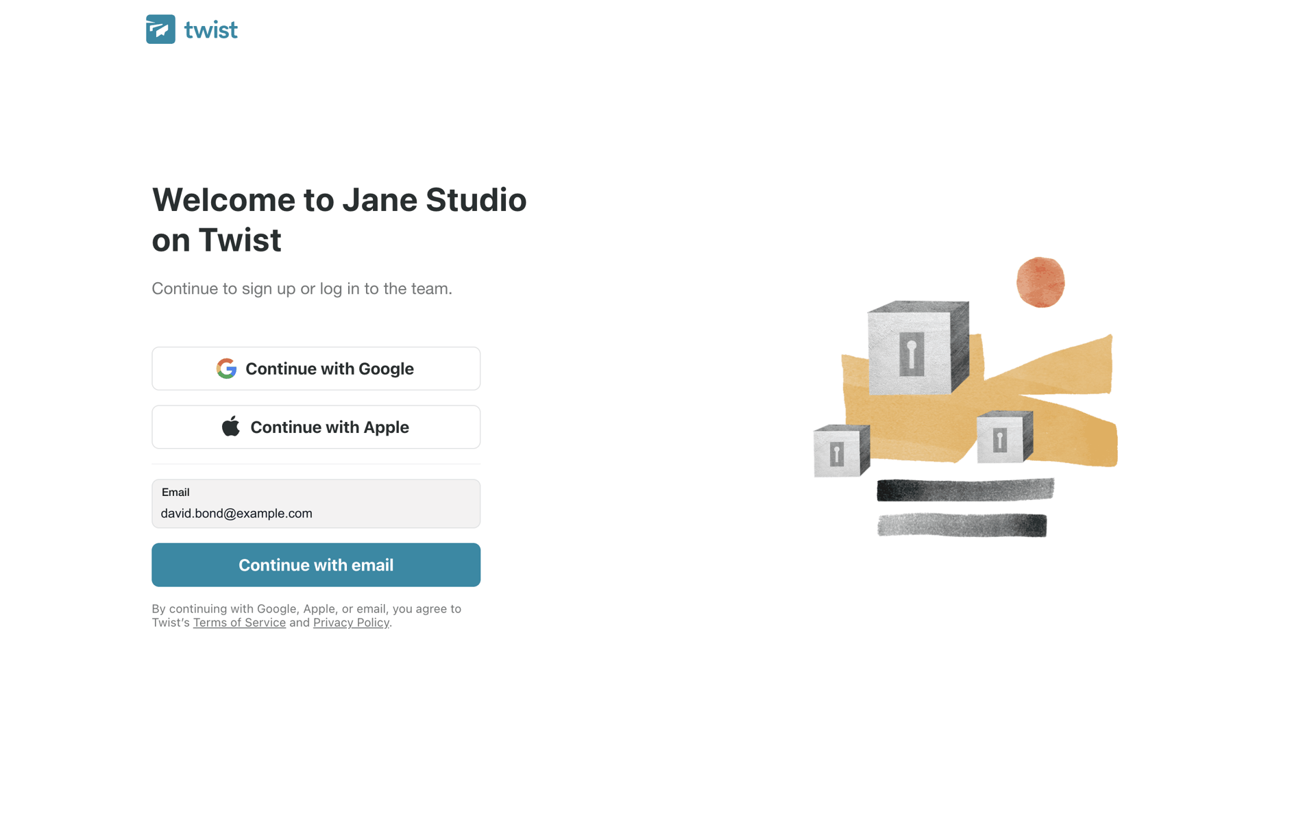 Twist Web Business interface screenshot 2