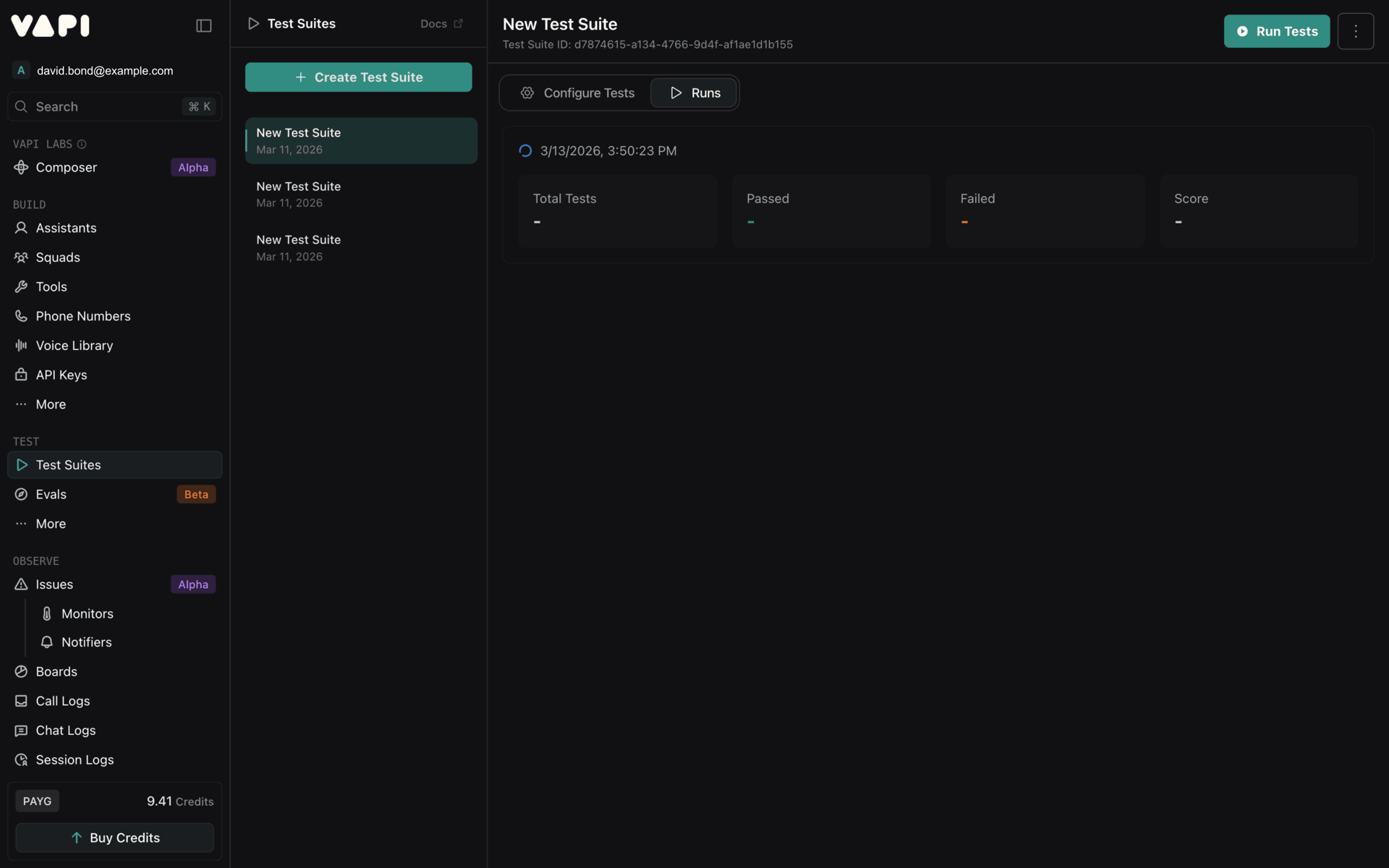 Vapi Web AI interface screenshot 18