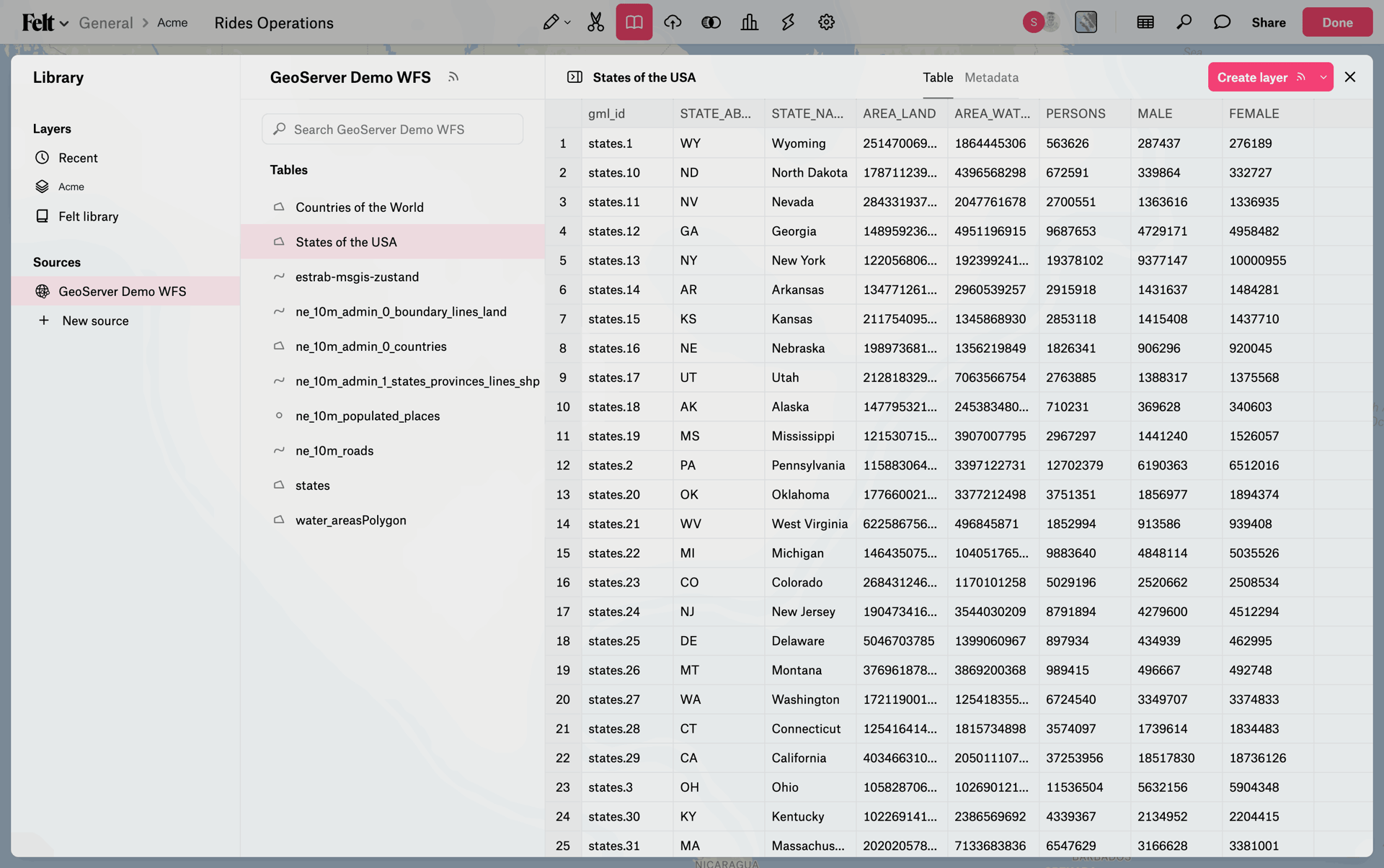 Felt Web mapping interface screenshot 21
