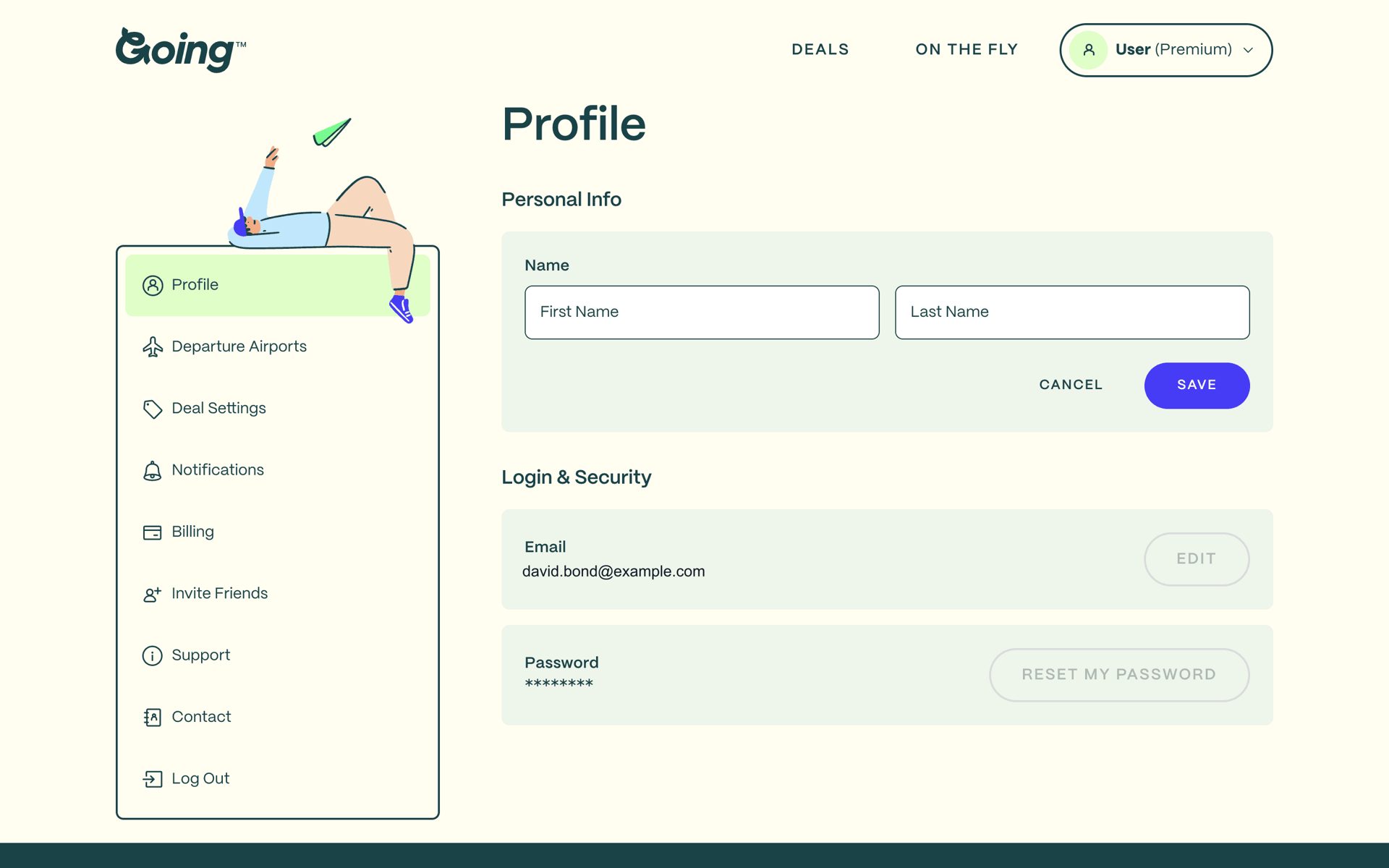 Going Web Travel & Transportation interface screenshot 8