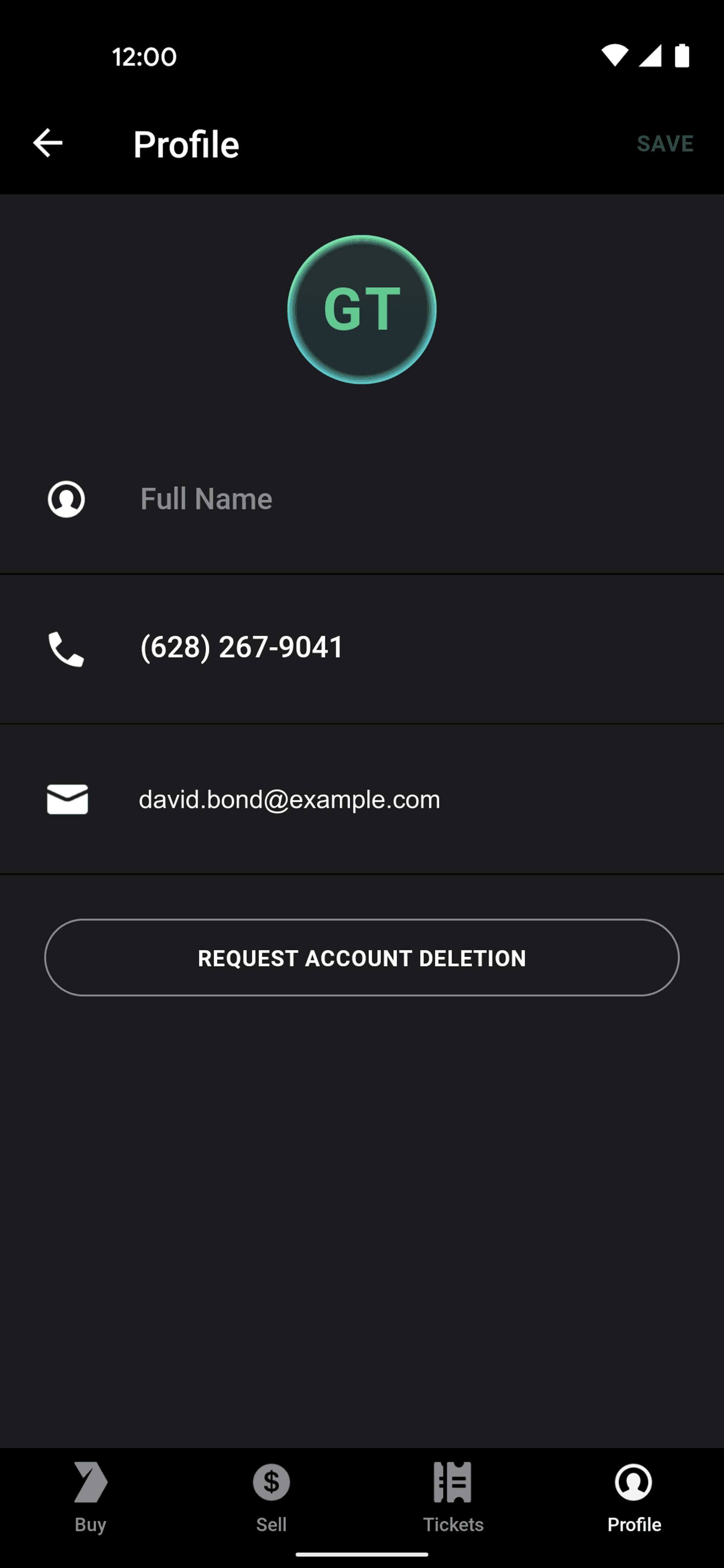 Gametime Android Entertainment interface screenshot 10
