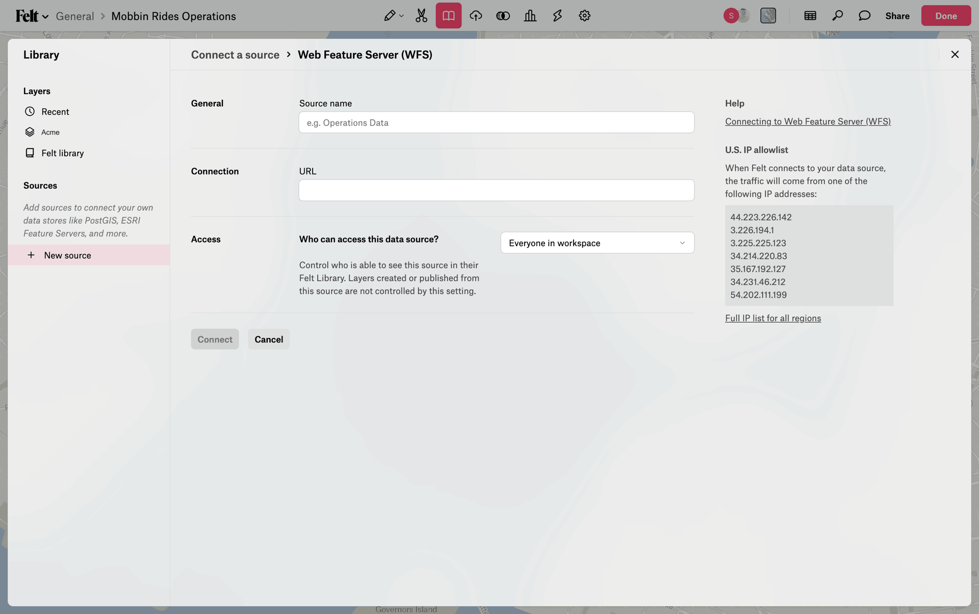 Felt Web mapping interface screenshot 20
