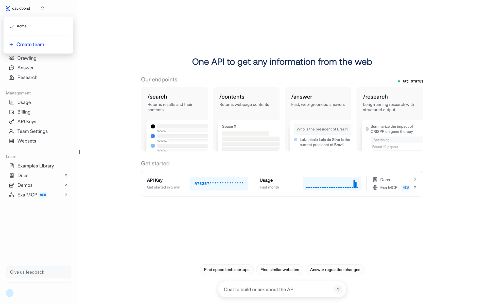 Exa Web Developer Tools interface screenshot 8