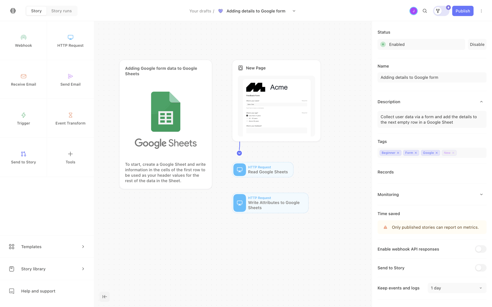 Tines Web Collaboration interface screenshot 24