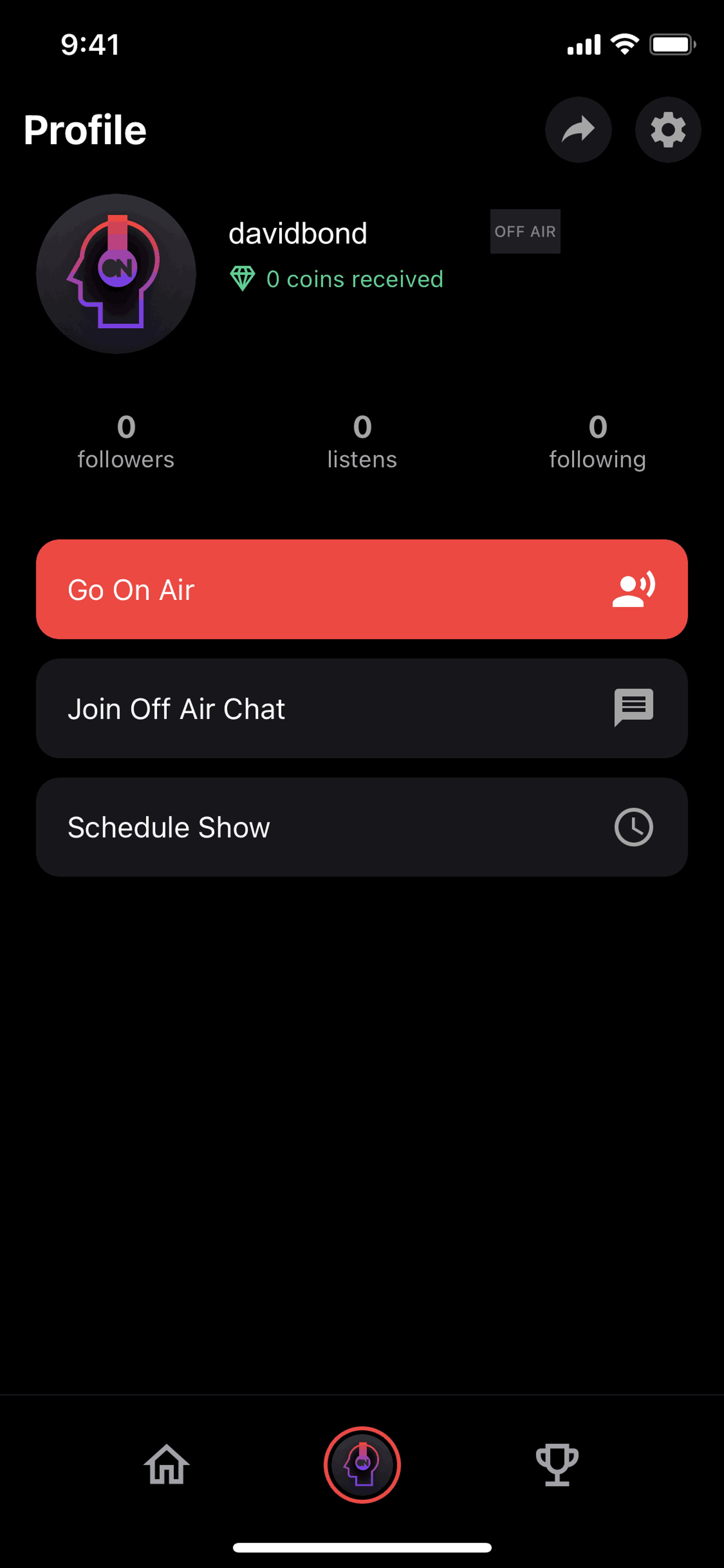 Stationhead iOS Music & Audio interface screenshot 4