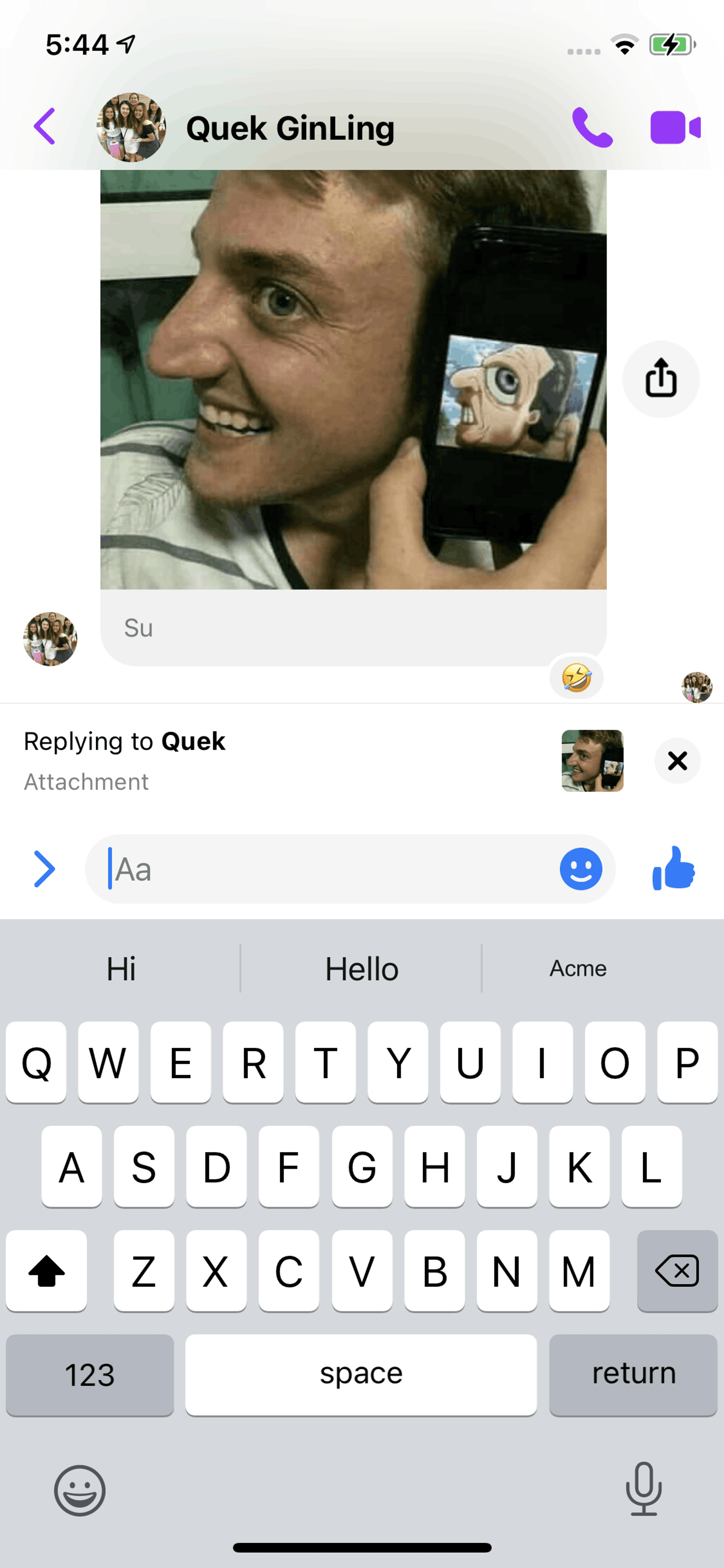 Messenger iOS Social Networking interface screenshot 16