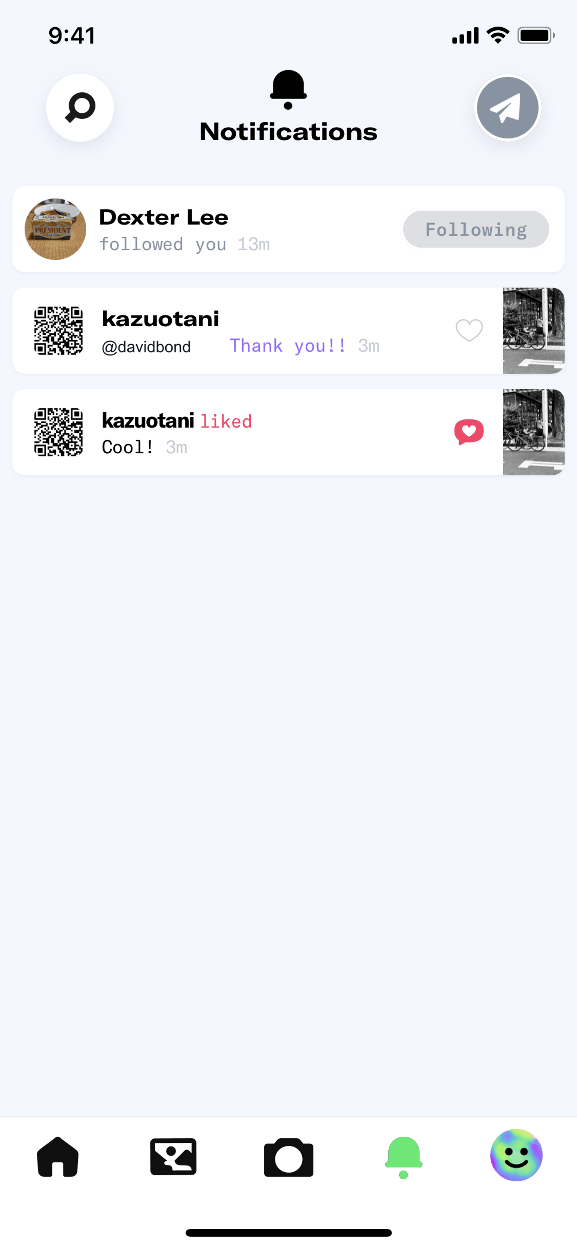 Dispo iOS Photo & Video interface screenshot 2
