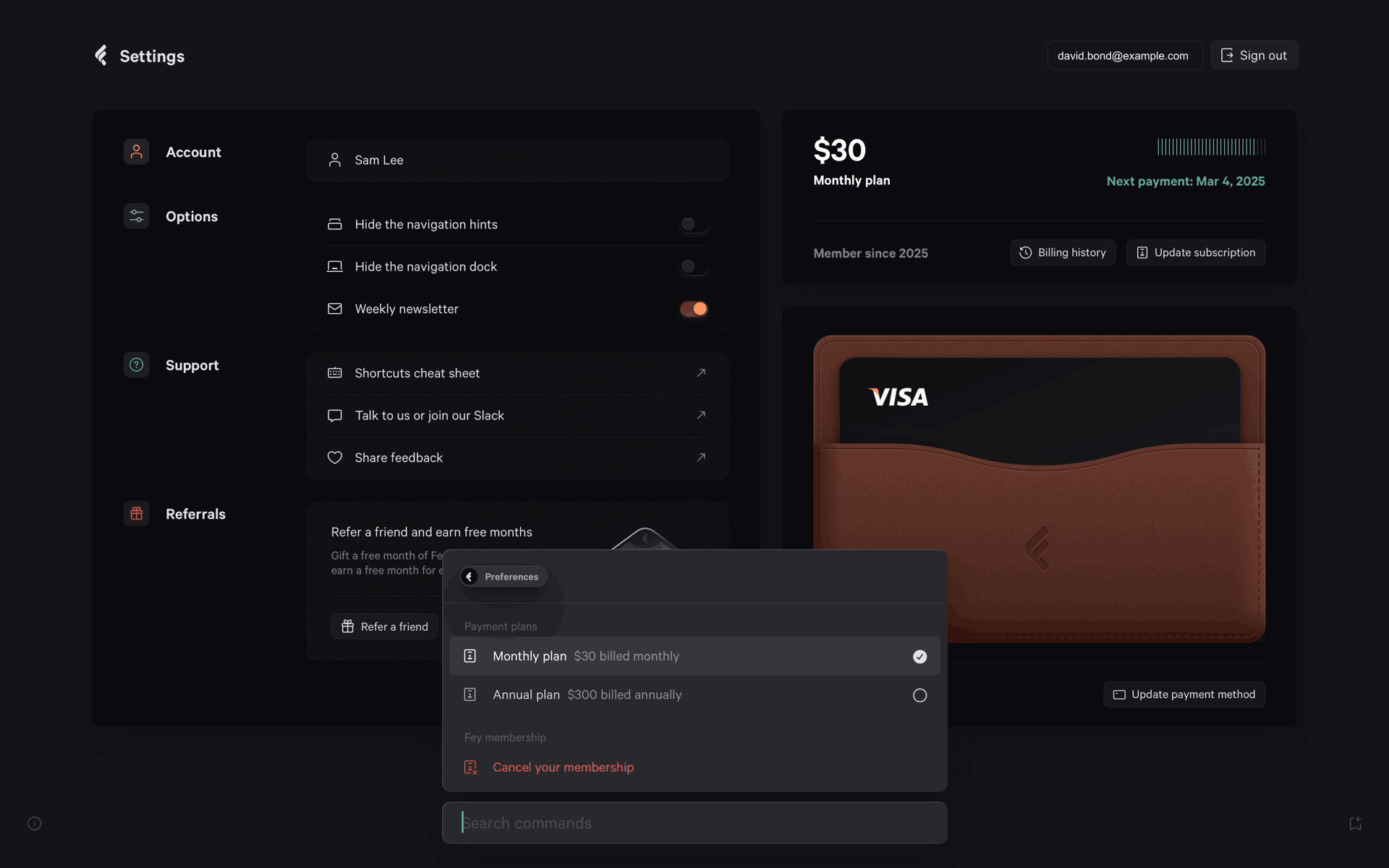 Fey Web Finance interface screenshot 20