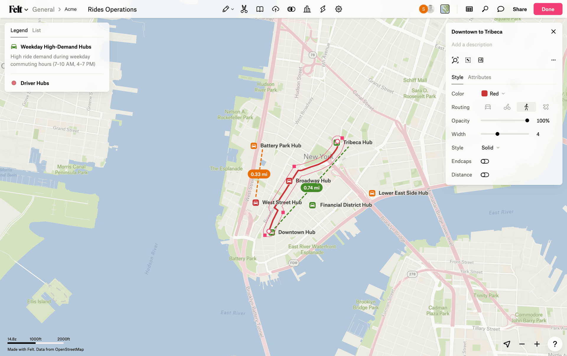 Felt Web mapping interface screenshot 10