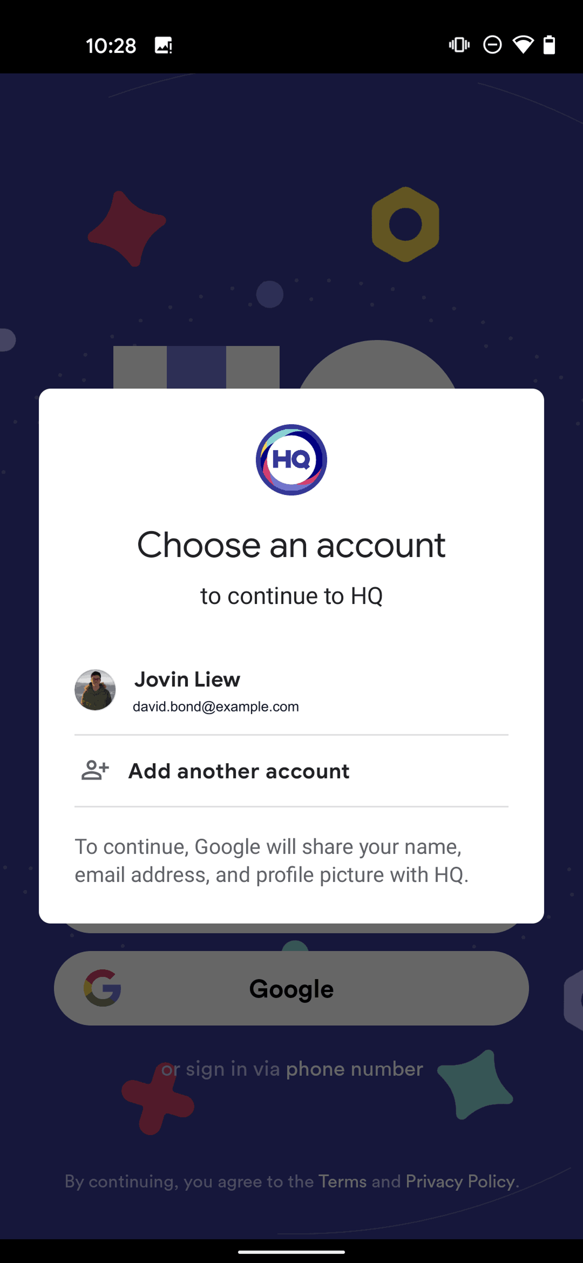 HQ Trivia Android Entertainment interface screenshot 5