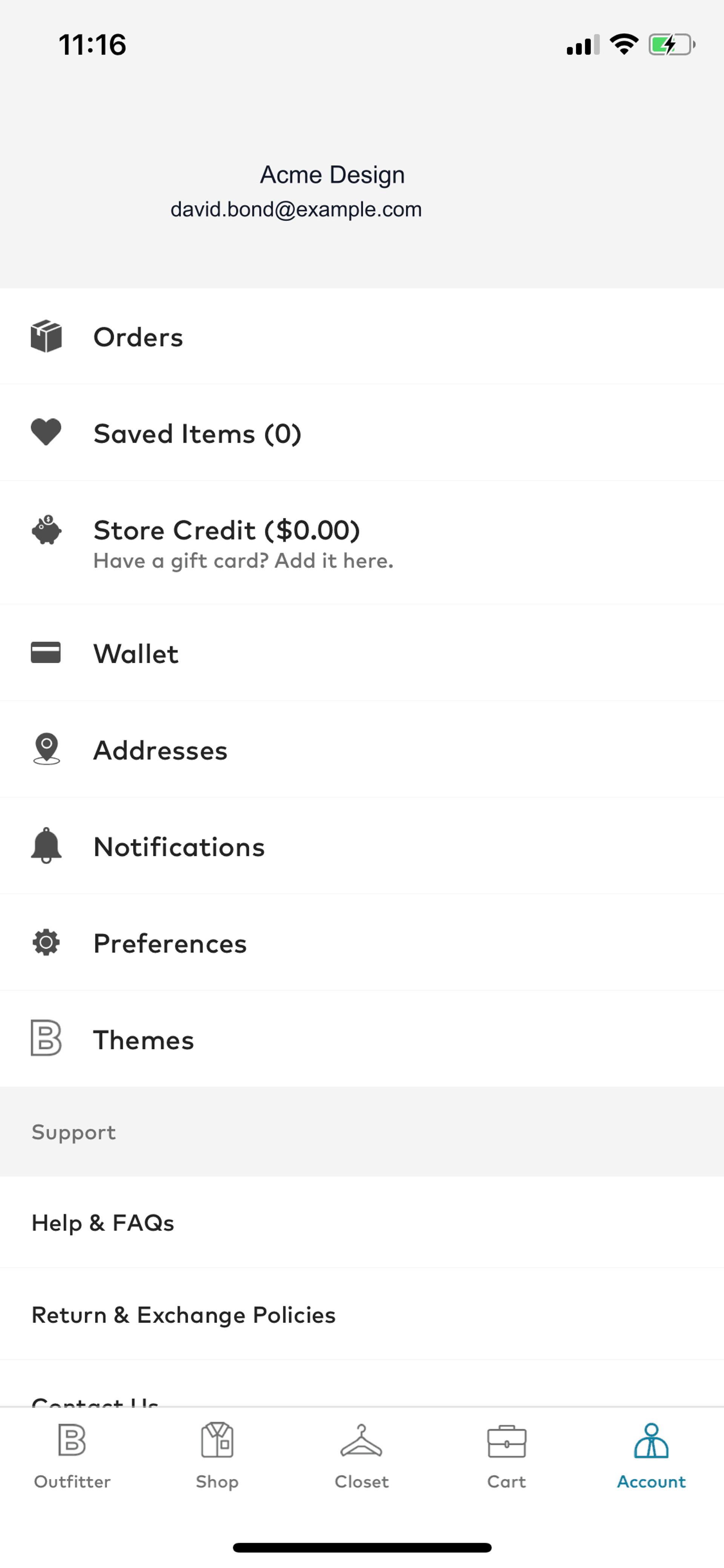 Bonobos iOS Shopping interface screenshot 20