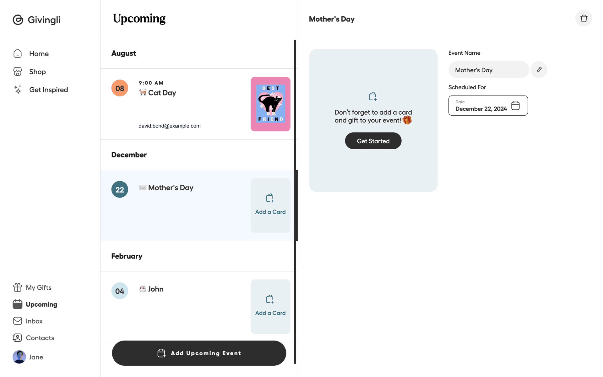 Givingli Web Lifestyle interface screenshot 14