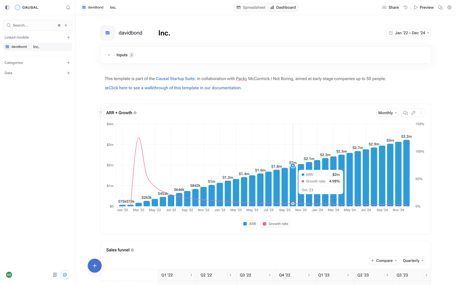Causal Web Productivity interface screenshot 9