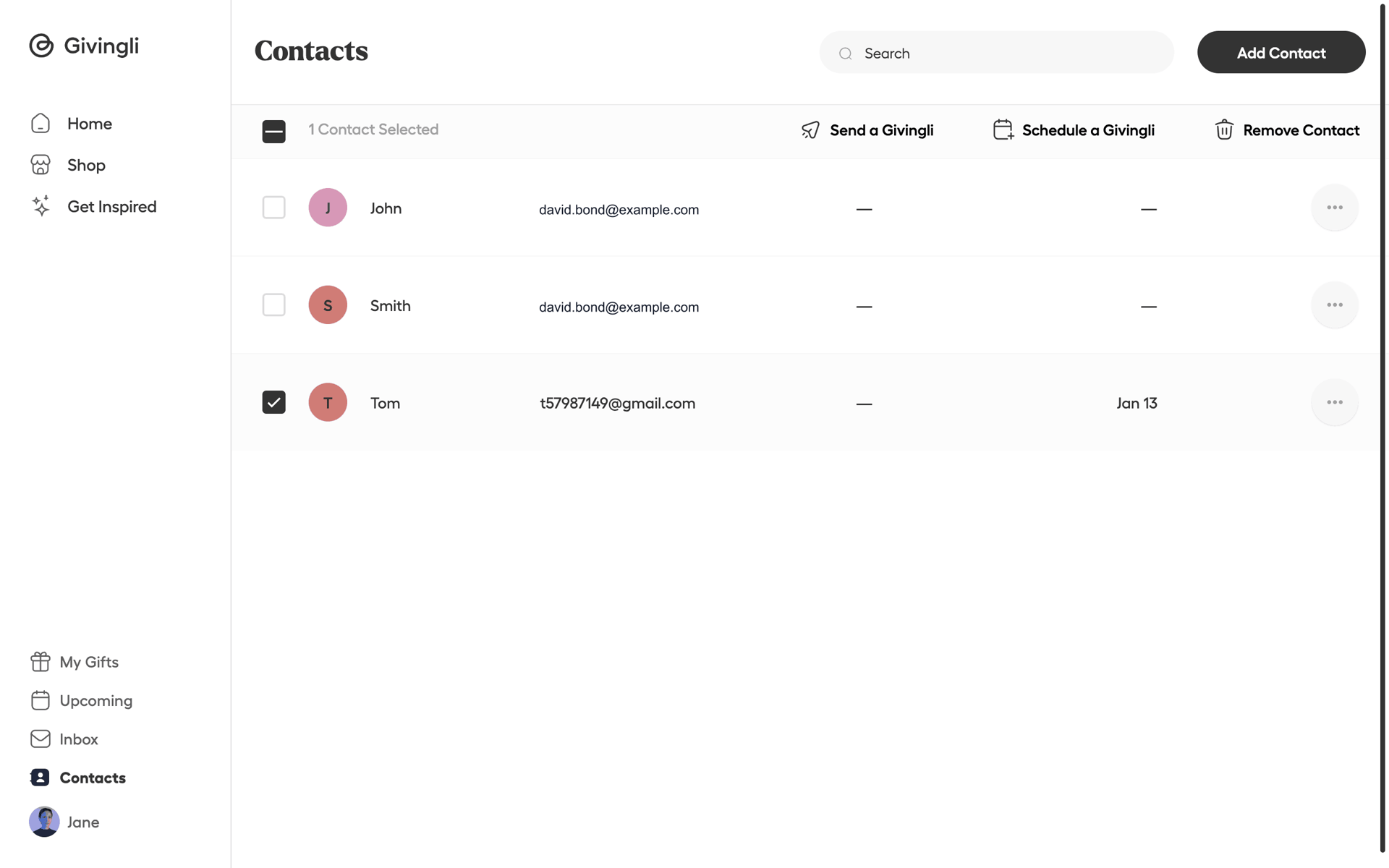 Givingli Web Lifestyle interface screenshot 24