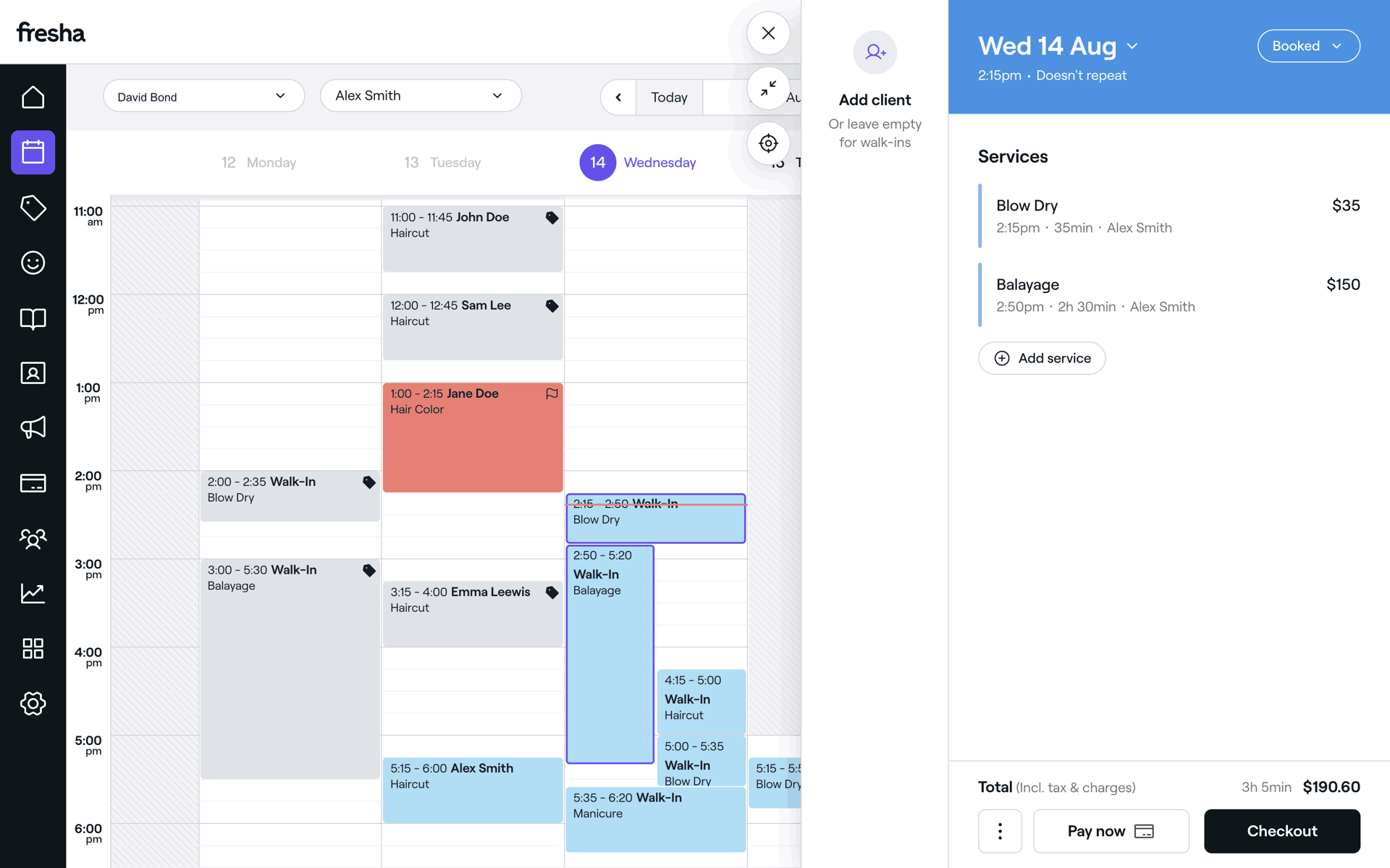 Fresha Web Business interface screenshot 9