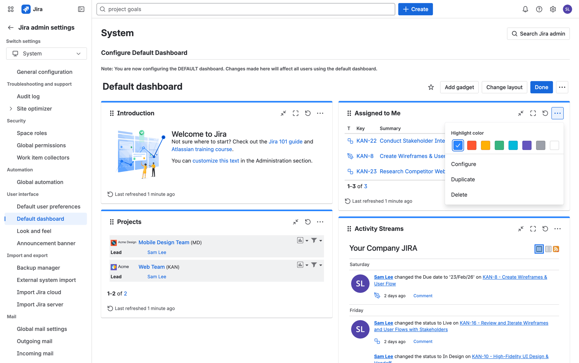 Jira onboarding reference for start from the user’s job