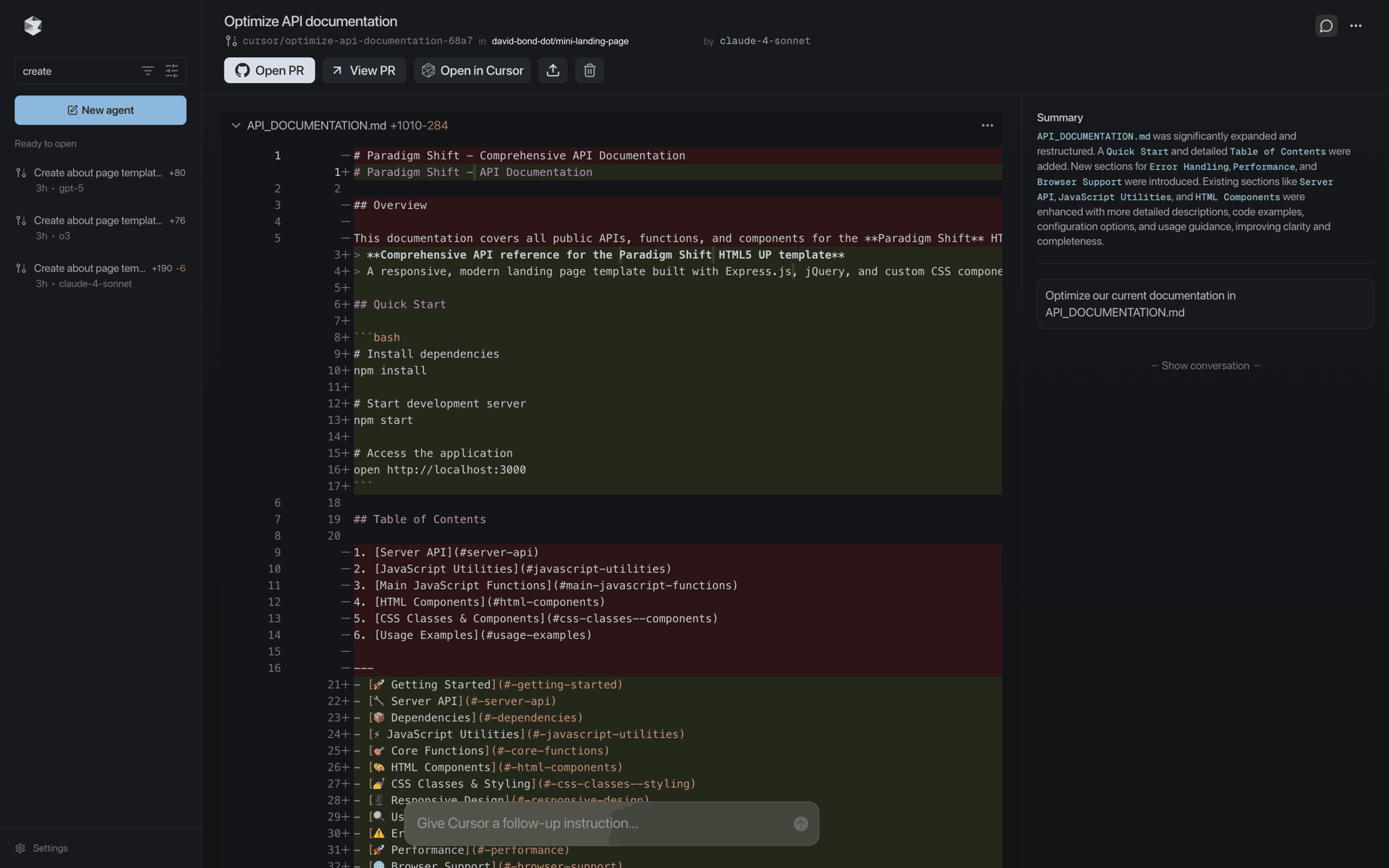 Cursor Web Developer Tools interface screenshot 5