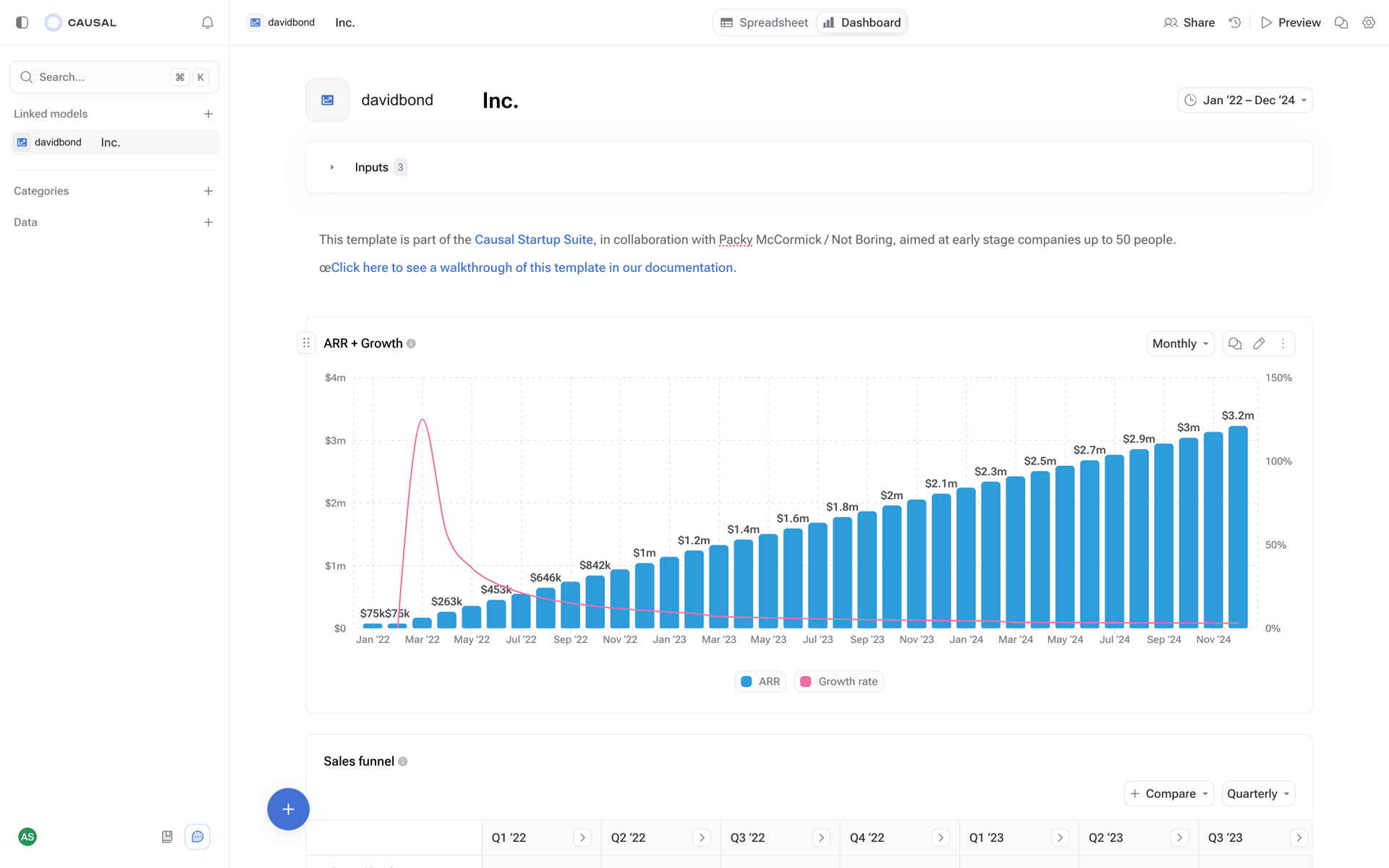 Causal Web Productivity interface screenshot 6