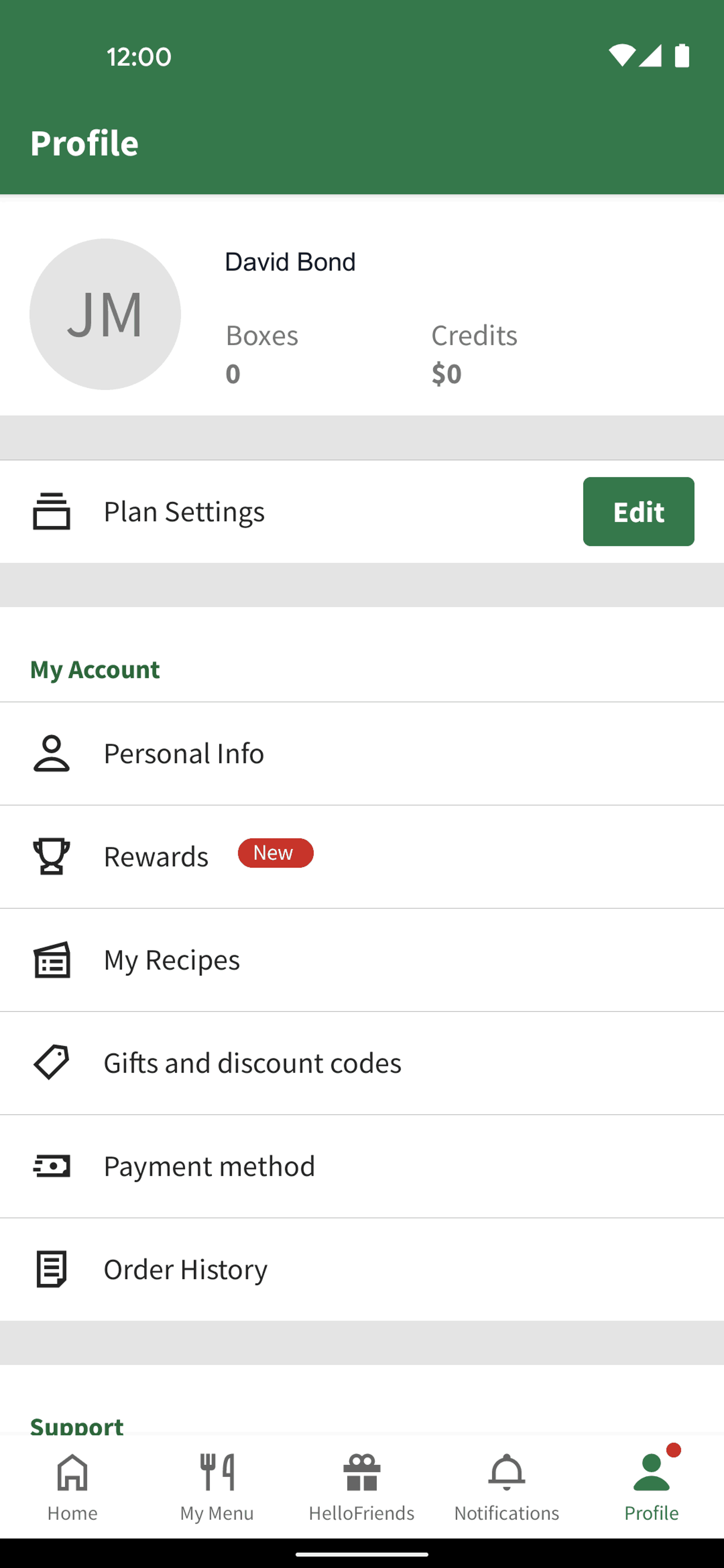 HelloFresh Android Food & Drink interface screenshot 3