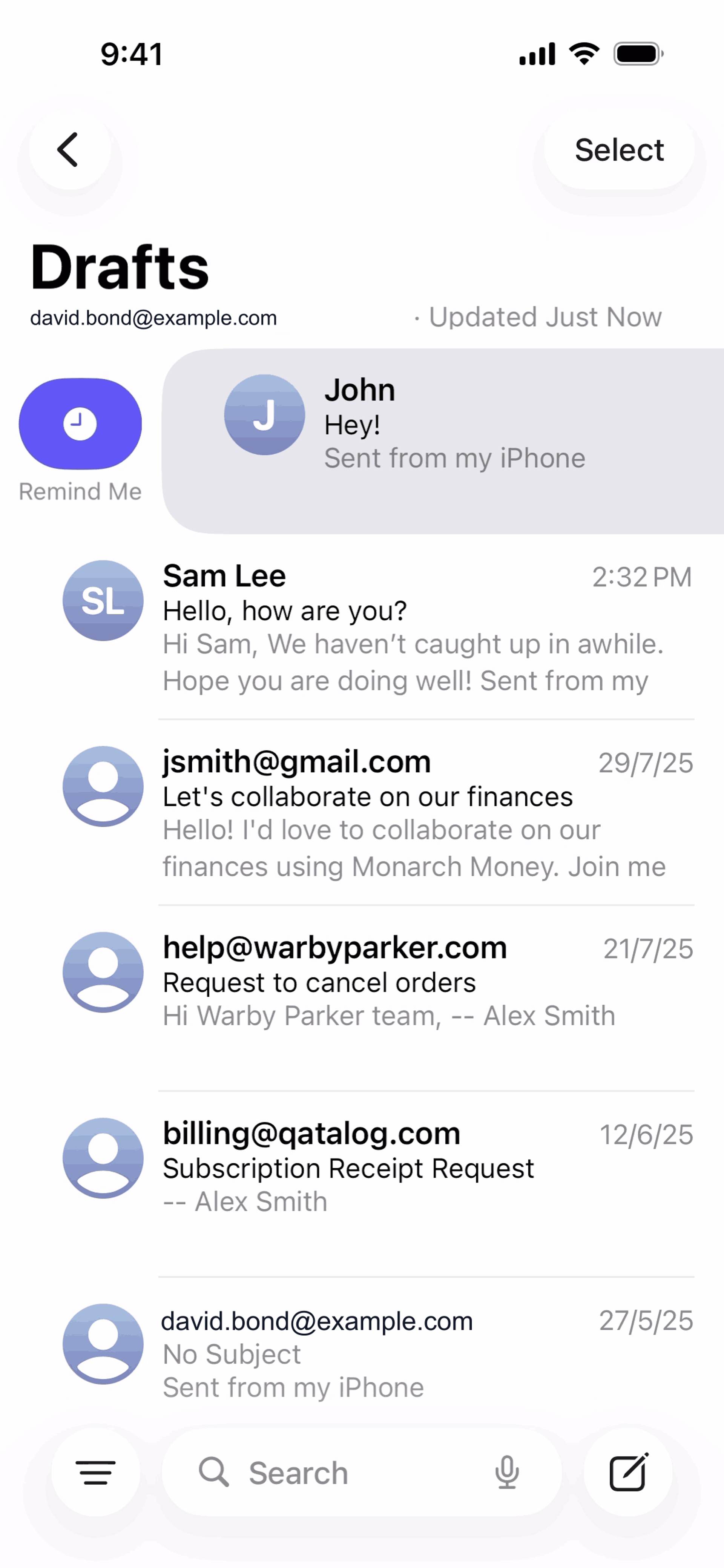 Apple Mail iOS Productivity interface screenshot 8