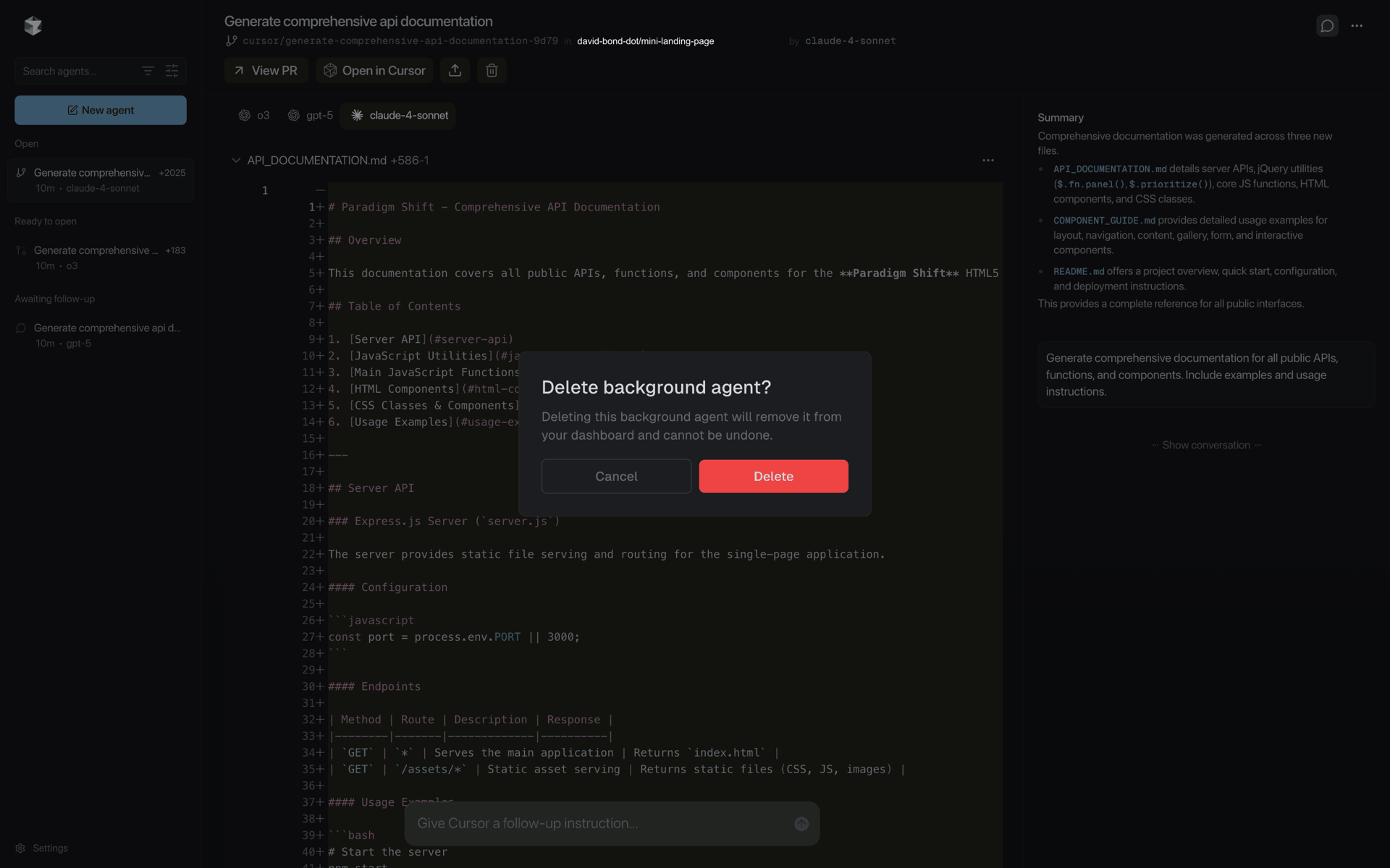 Cursor Web Developer Tools interface screenshot 3