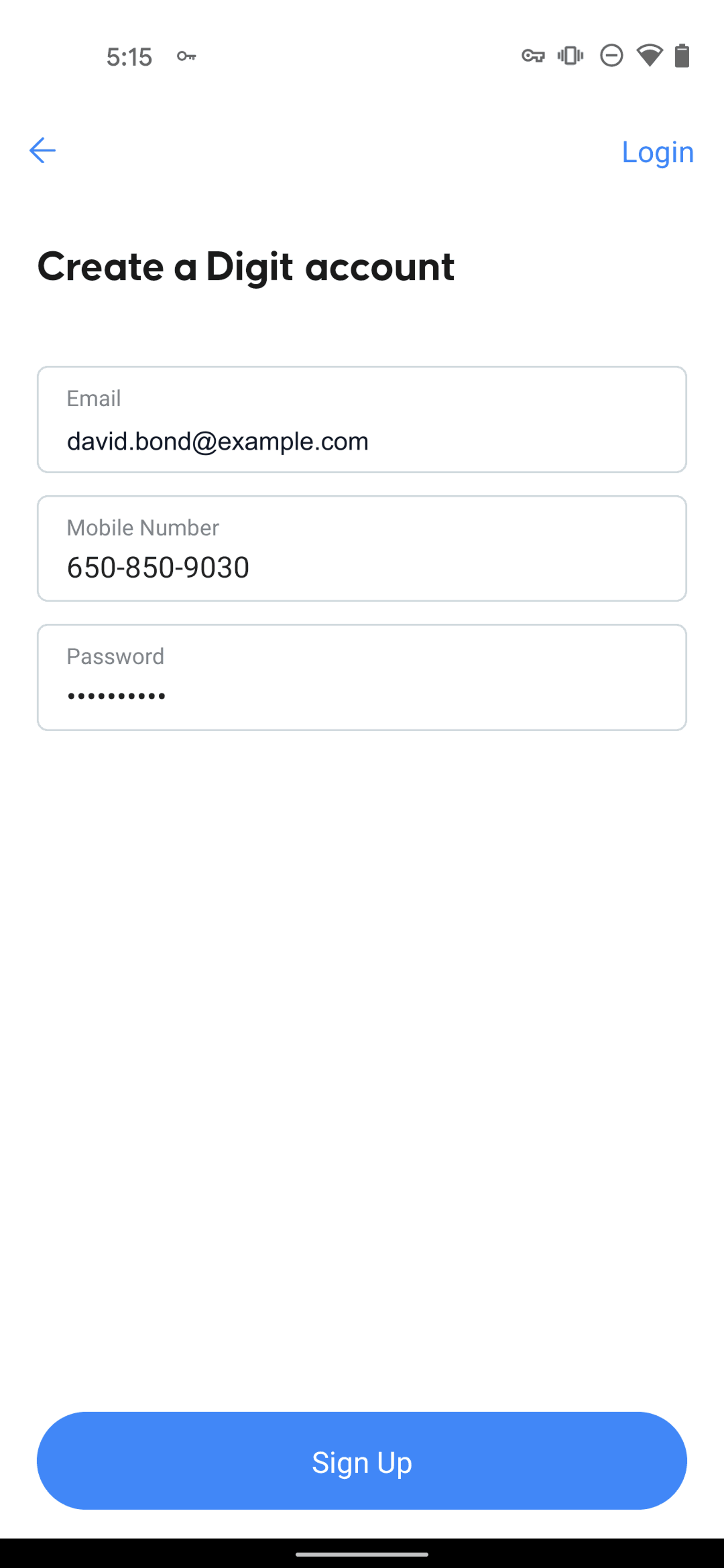 Digit Android Finance interface screenshot 4
