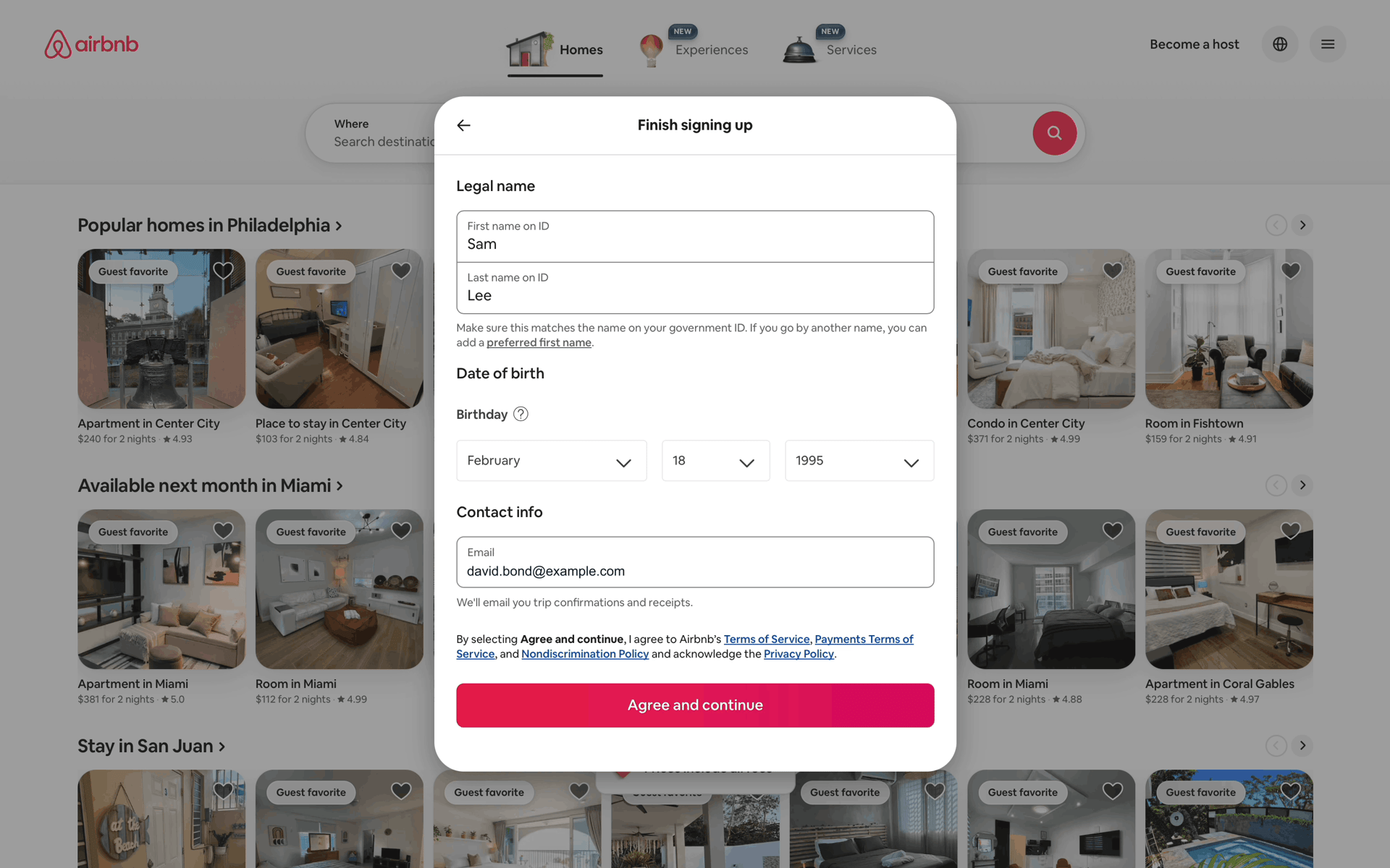 Onboarding on Airbnb (web) screen 14