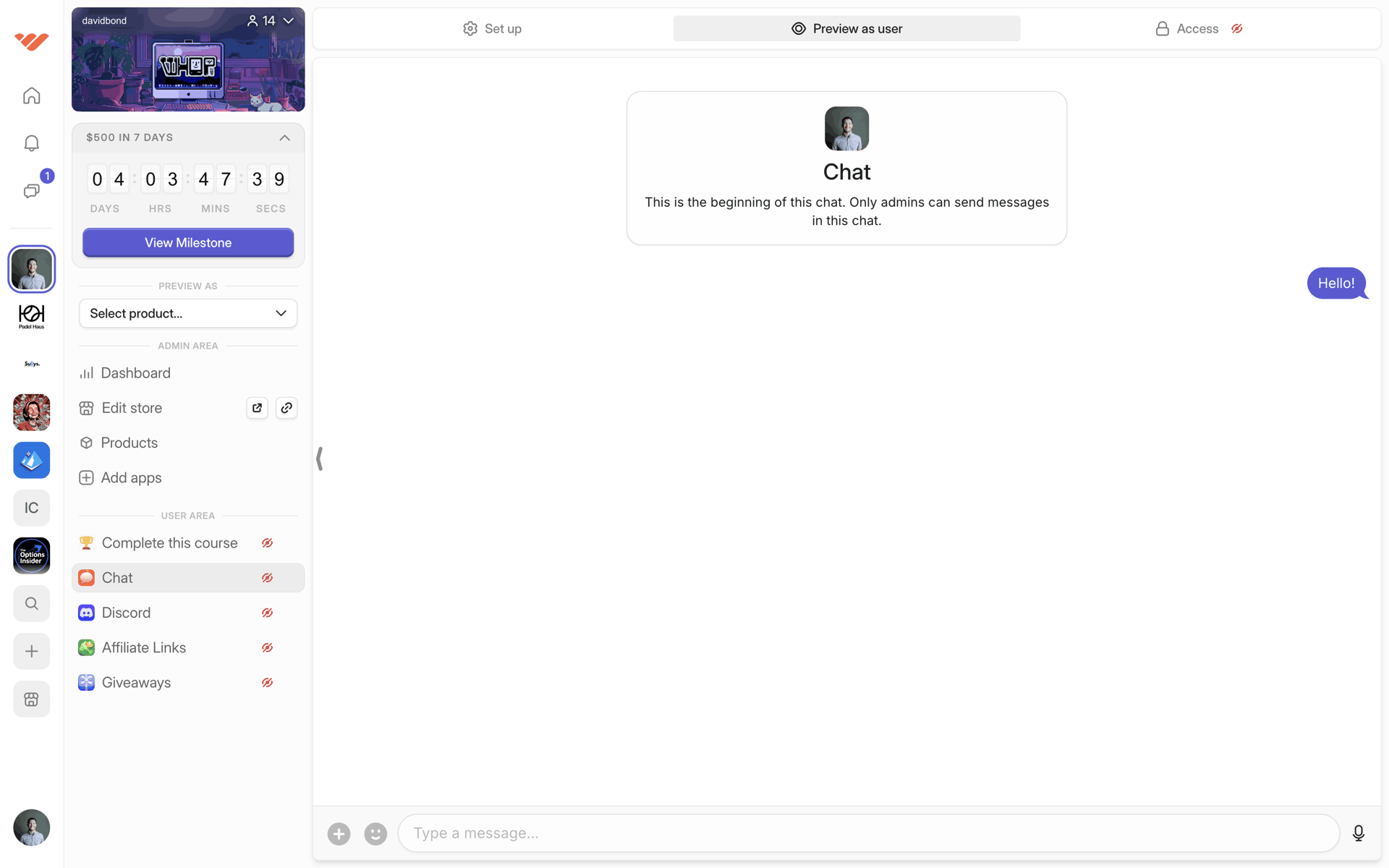 Whop Web Business interface screenshot 12