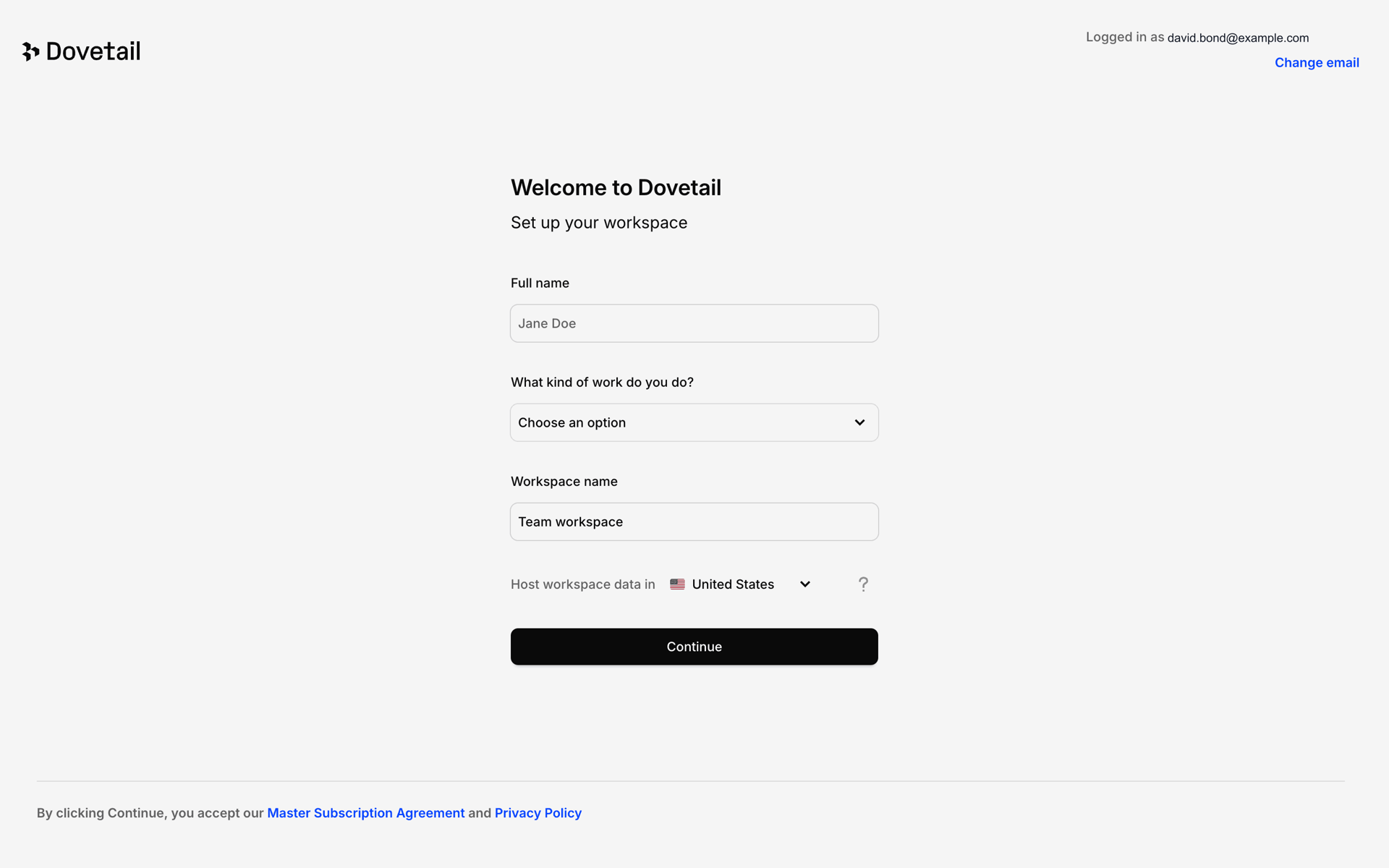 Dovetail Web Business interface screenshot 14