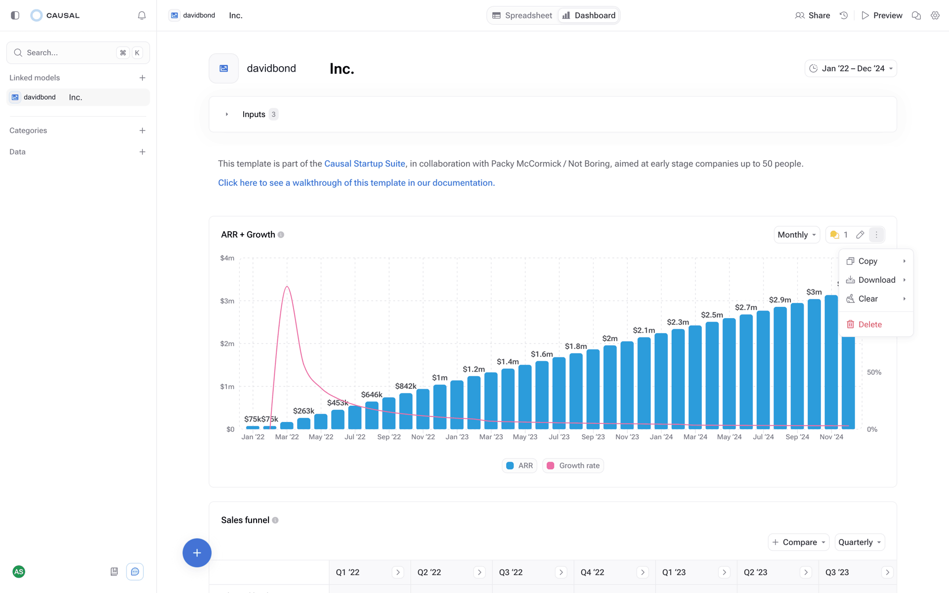 Causal Web Productivity interface screenshot 8