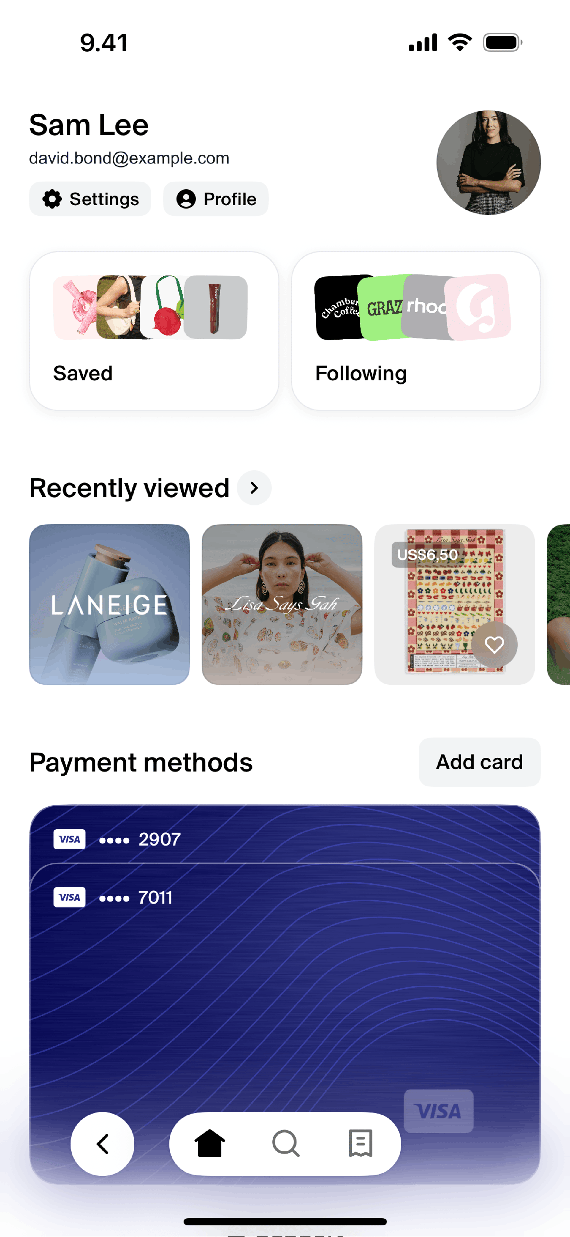Shopping app screen 4