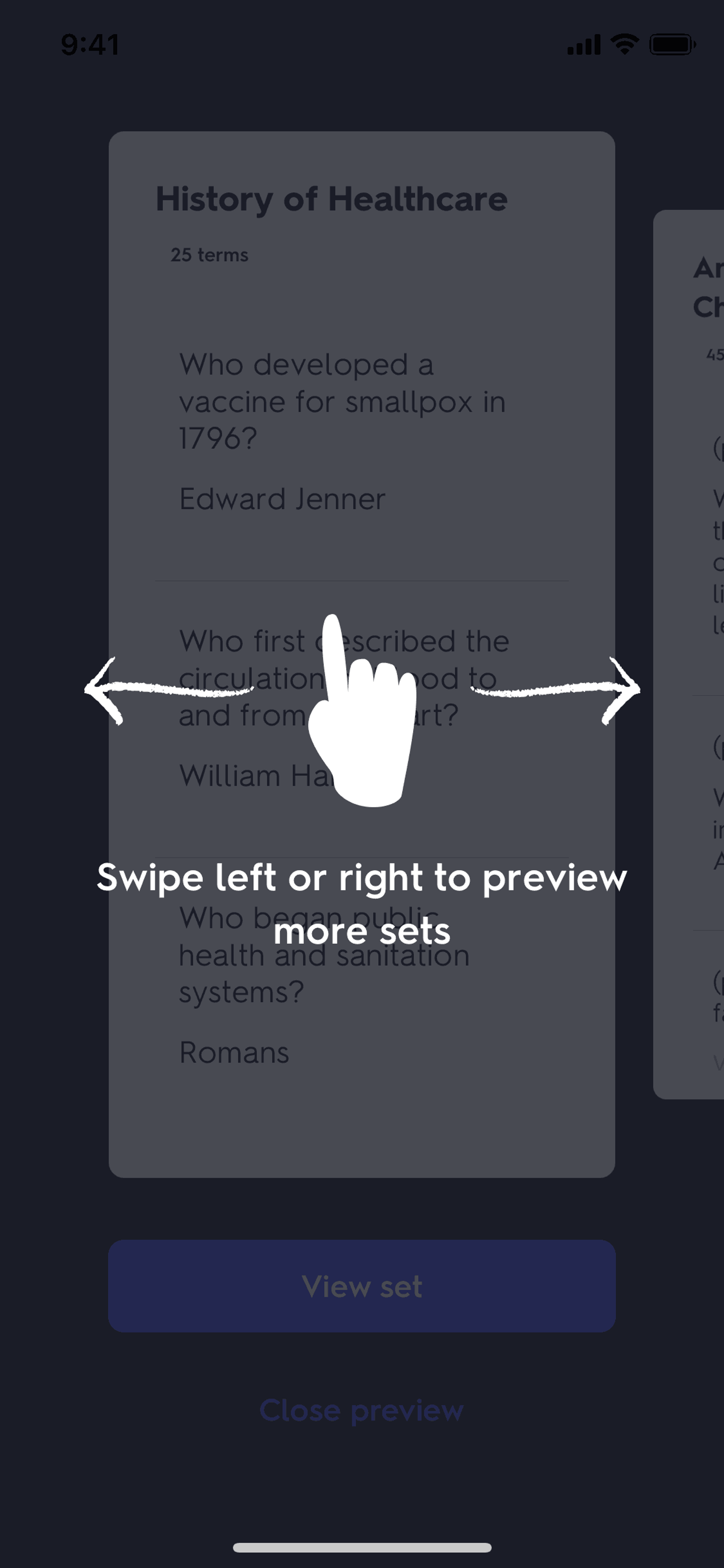 Quizlet iOS Education interface screenshot 6