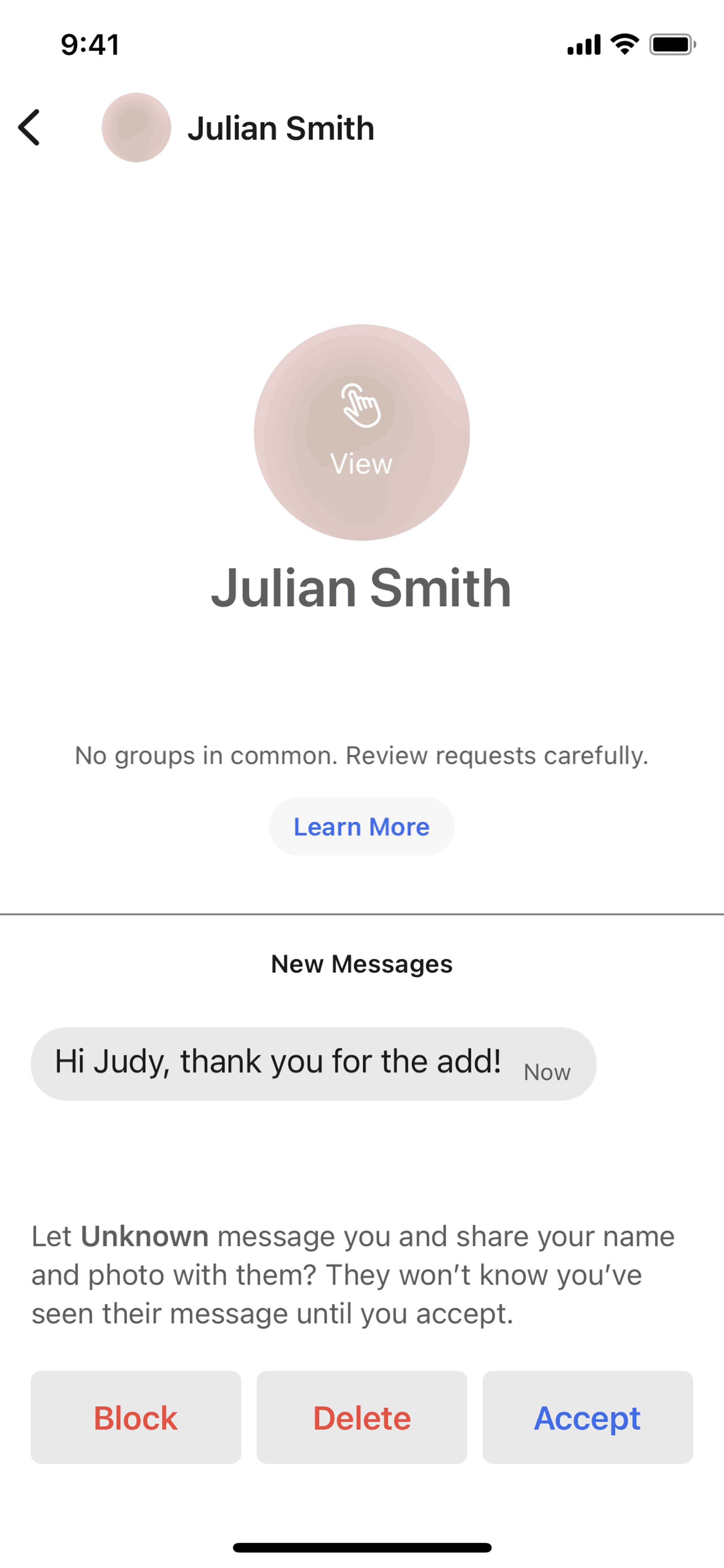 Signal iOS Social Networking interface screenshot 14