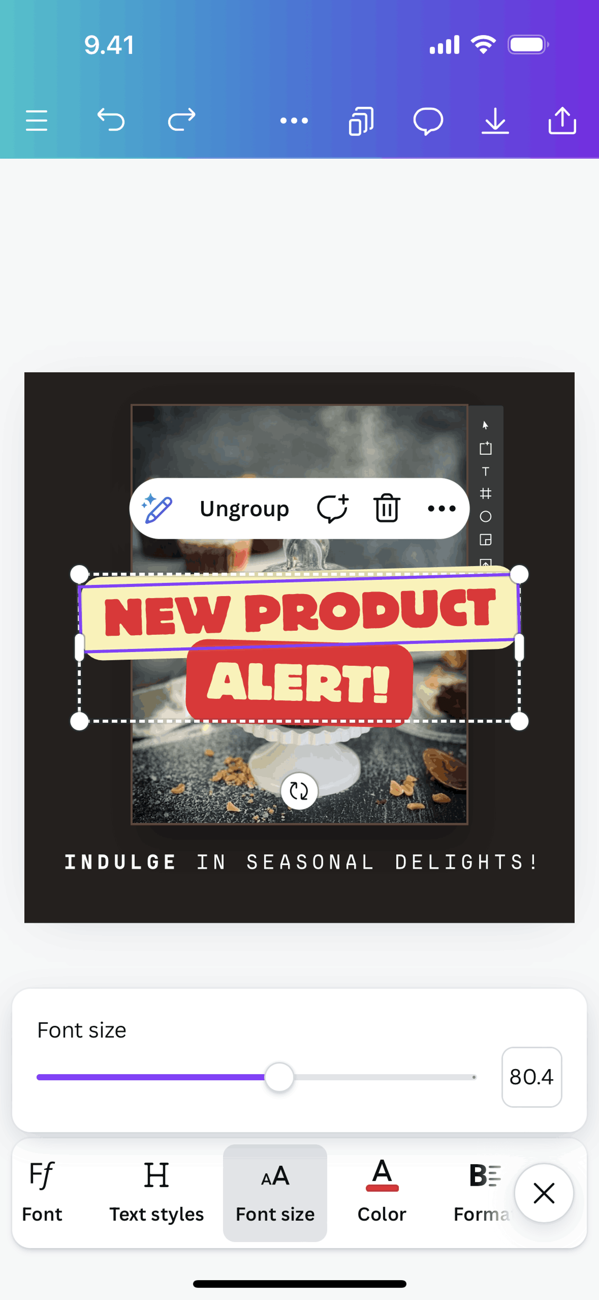 Canva iOS Photo & Video interface screenshot 8
