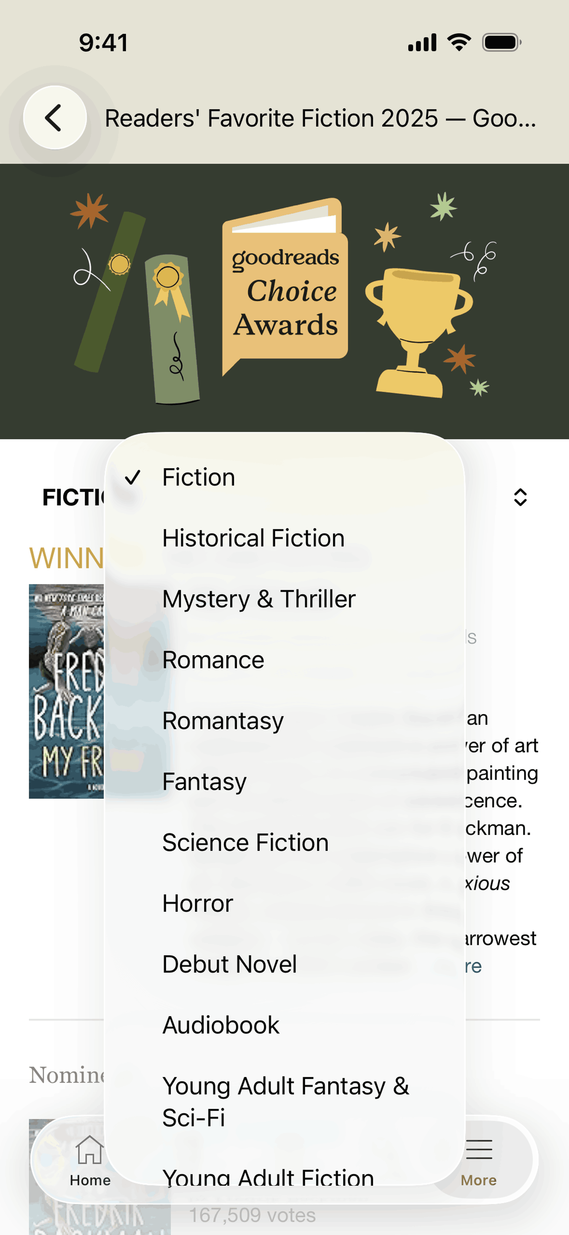 Goodreads iOS Education interface screenshot 22