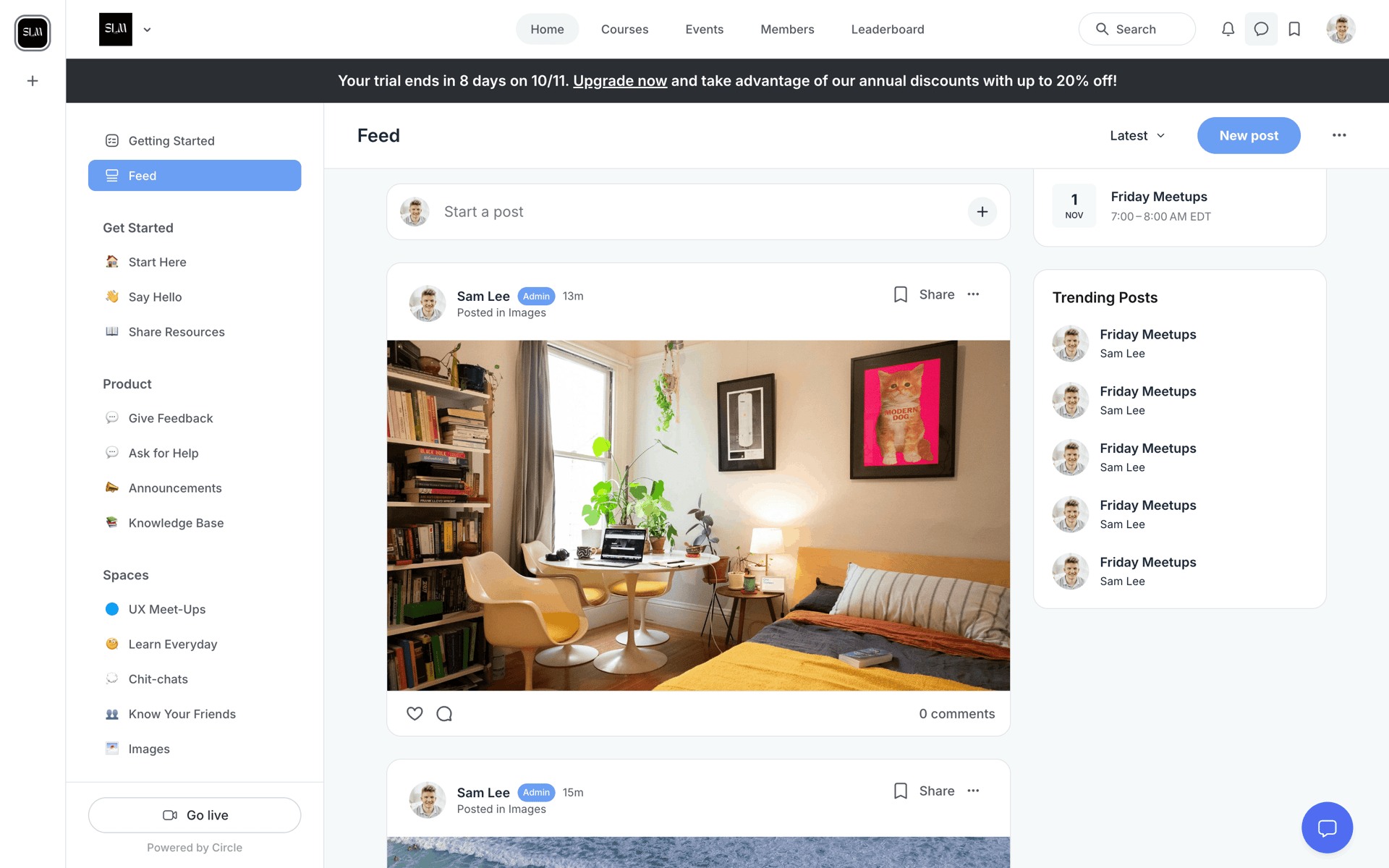 Circle Web Social Networking interface screenshot 10