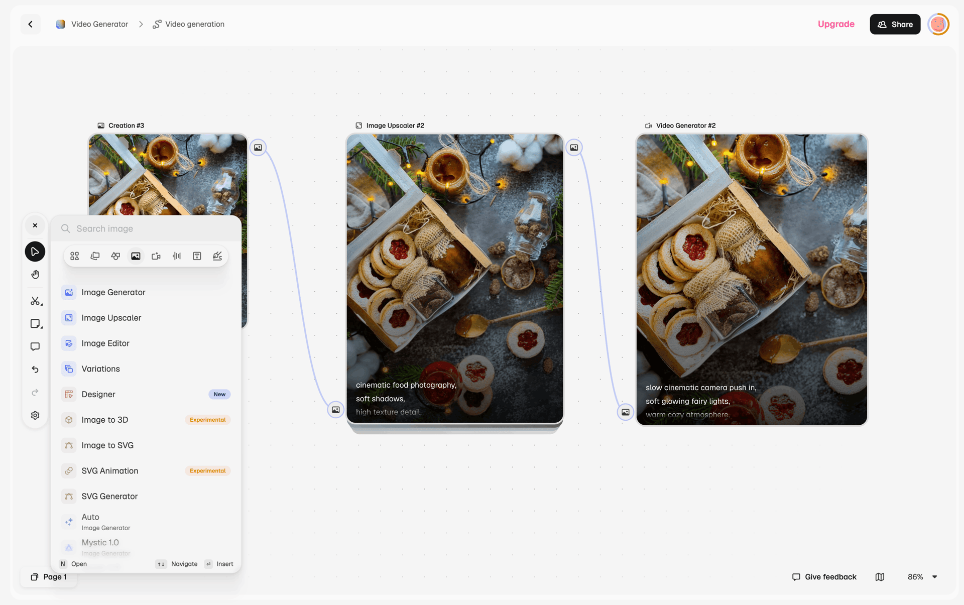 Magnific Web Photo & Video interface screenshot 15