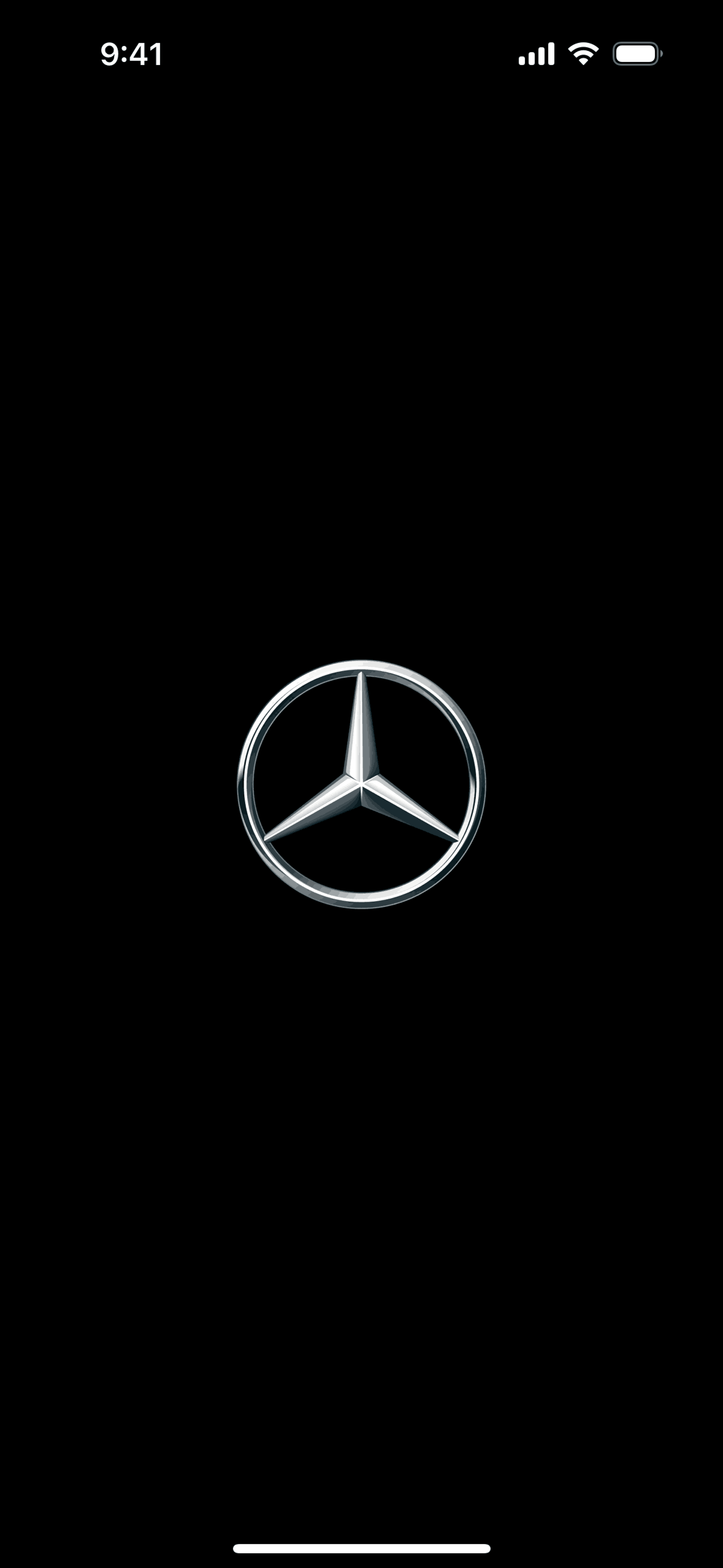 Mercedes-Benz iOS Travel & Transportation interface screenshot 1