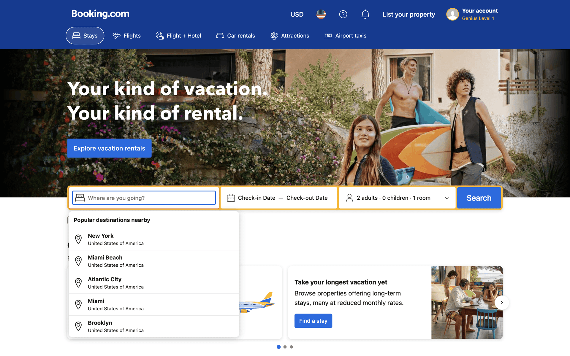 Booking.com Web Travel & Transportation interface screenshot 17