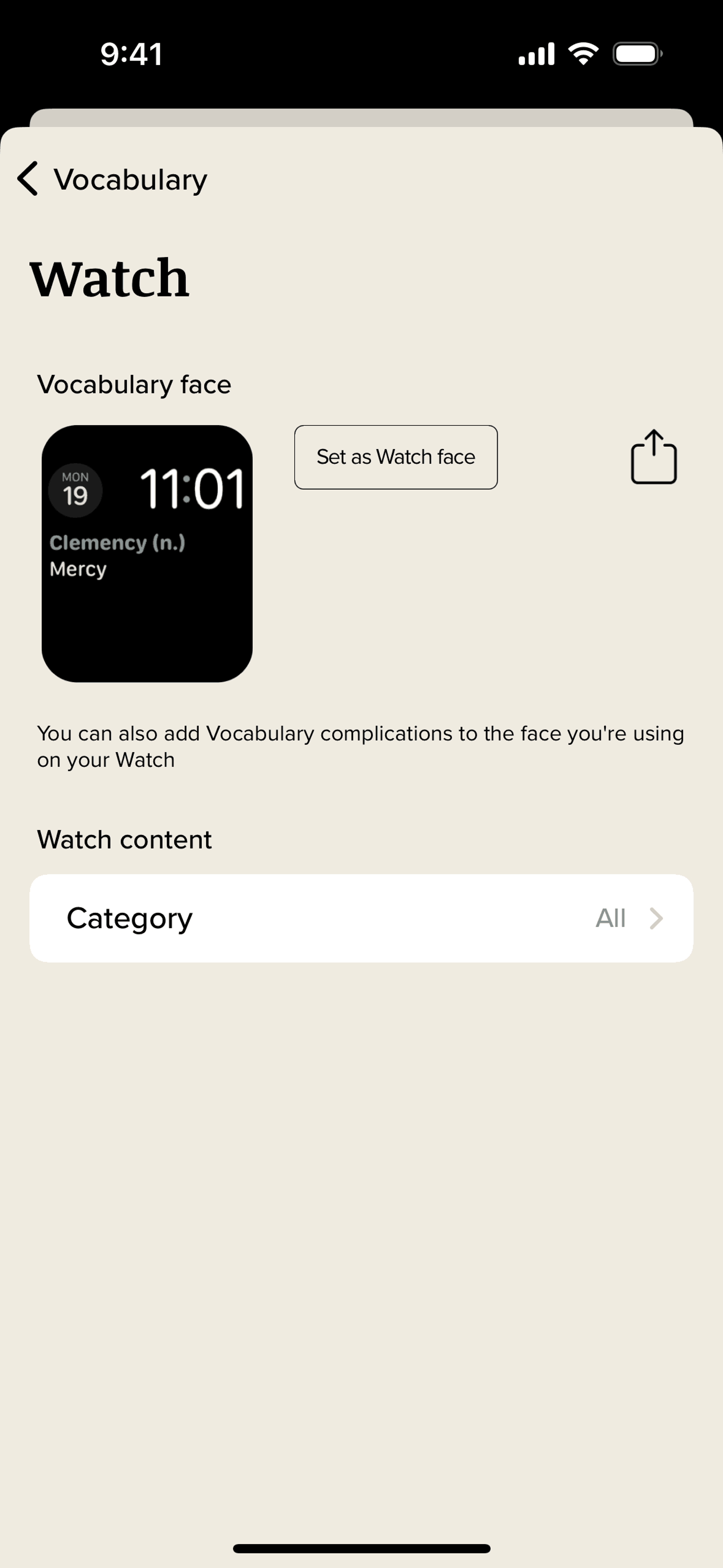 Vocabulary iOS Education interface screenshot 7