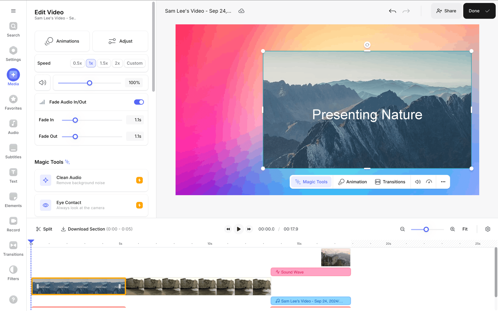 VEED Web Photo & Video interface screenshot 19