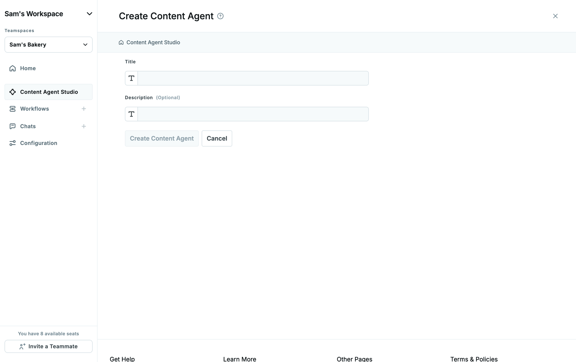 Copy.ai Web AI interface screenshot 9