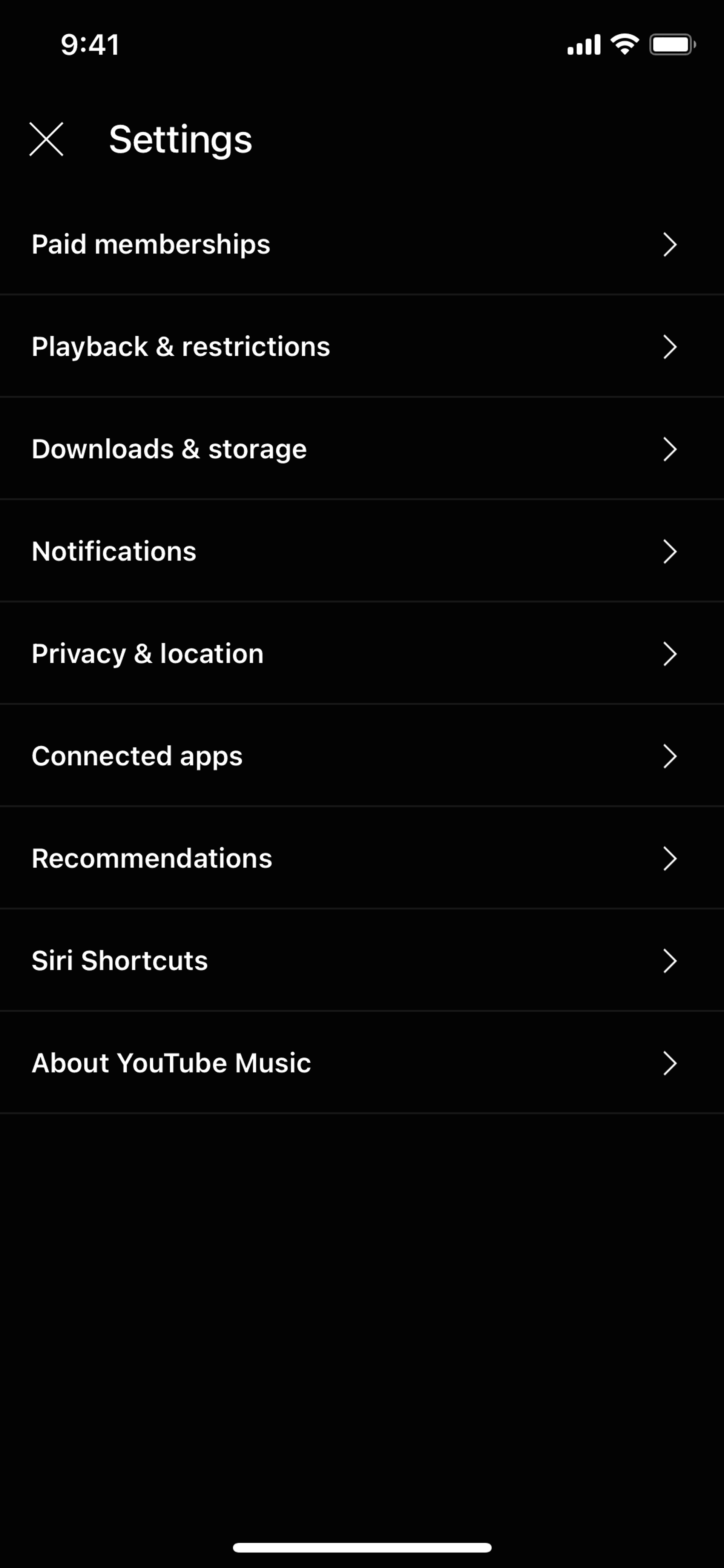 YouTube Music iOS Music & Audio interface screenshot 12