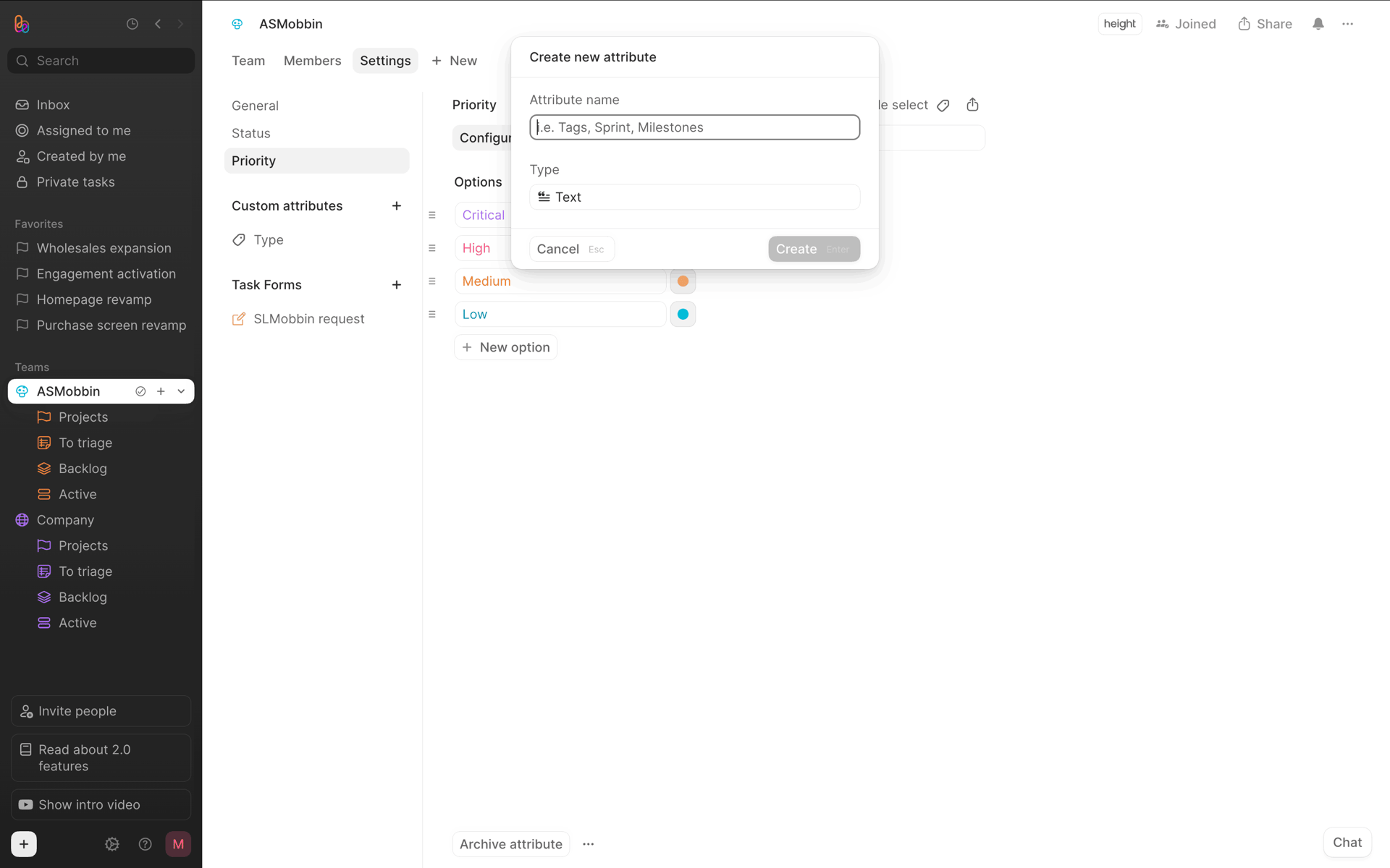 Height Web Business interface screenshot 15